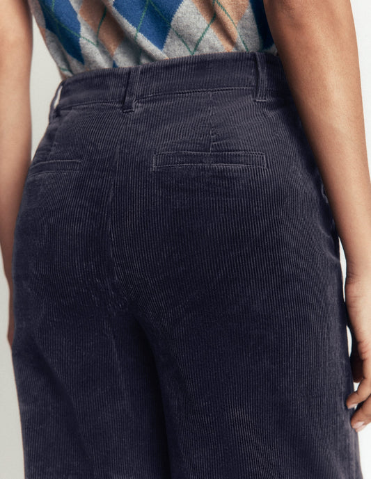 Belgravia Cord Trousers-Navy