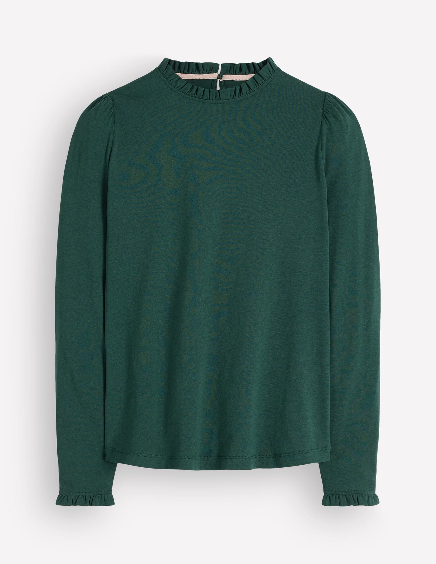 Supersoft Frill Detail Top-Midnight Teal