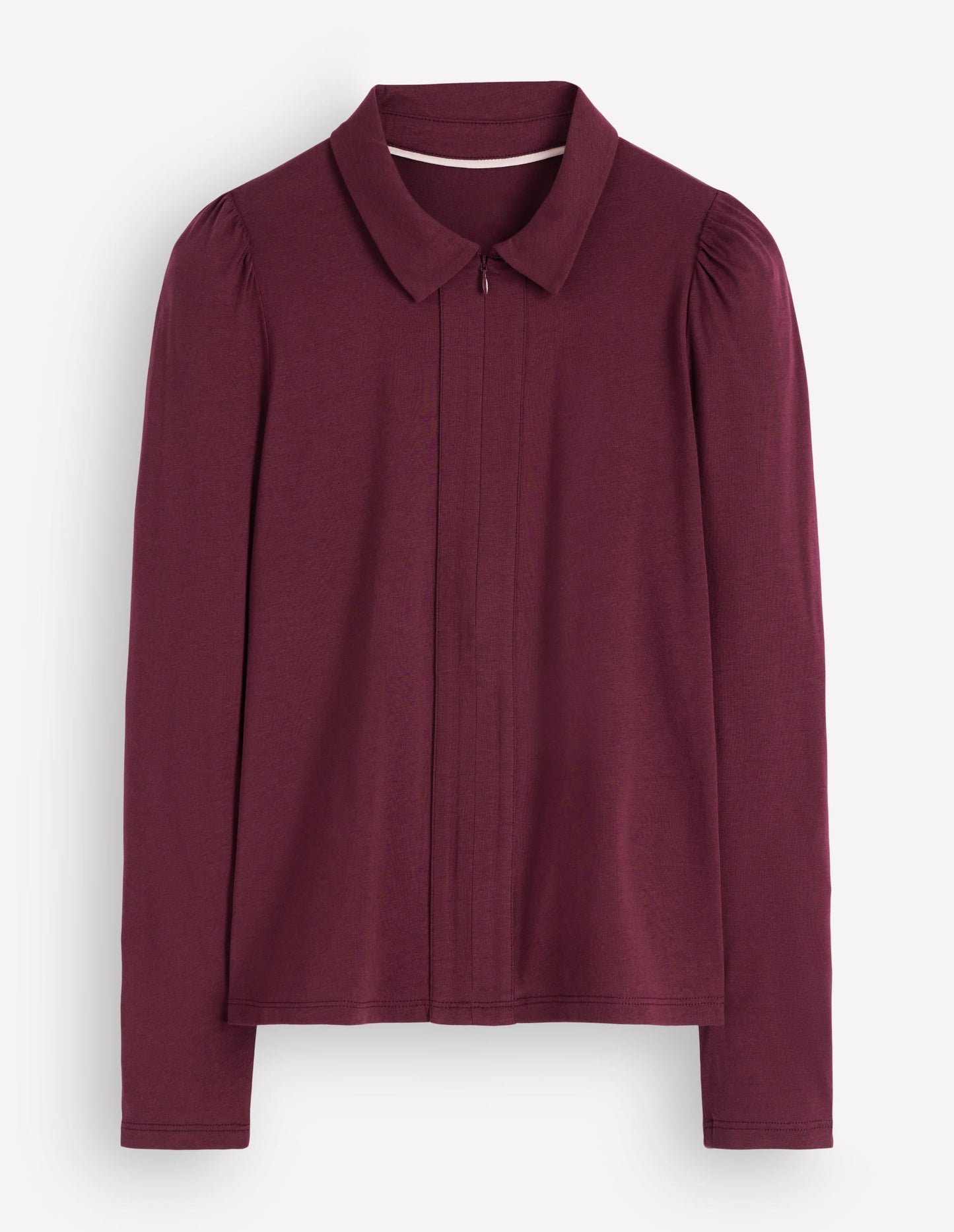 Zip Collar Supersoft Top-Deep Wisteria