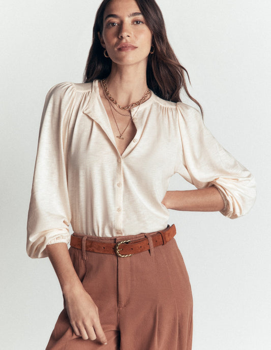 Ara Jersey Shirt-Ivory