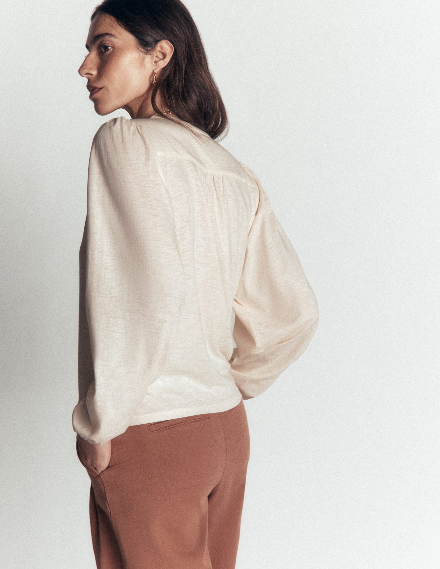 Ara Jersey Shirt-Ivory
