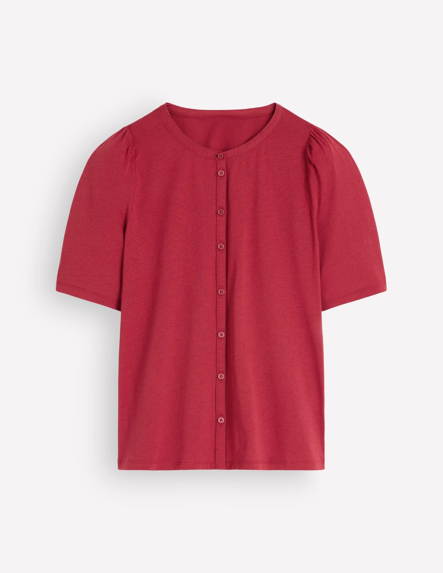 Supersoft Short Puff Shirt-Red Earth