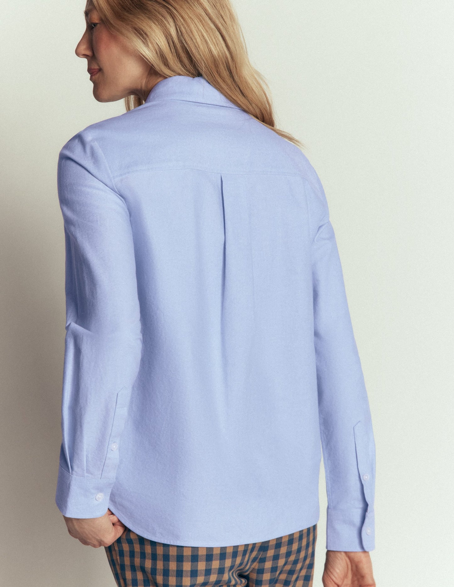 The New Sienna Cotton Shirt-Blue Oxford