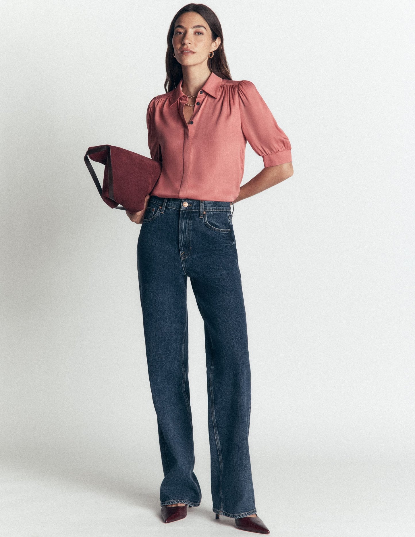 Penelope Viscose Top-Vintage Rose