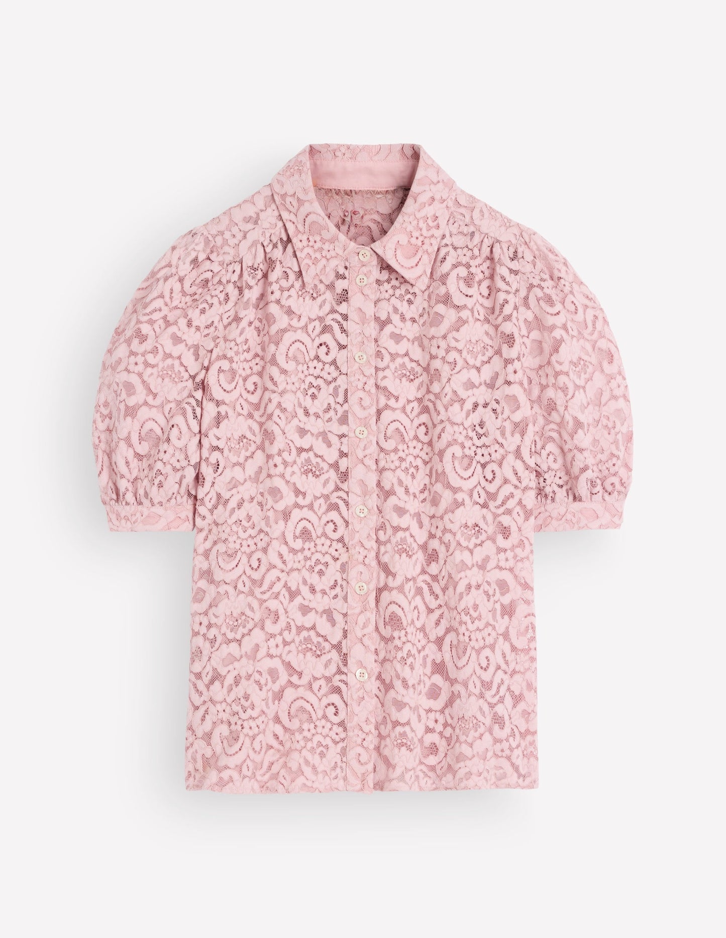 Penelope Lace Shirt-Pink Violet