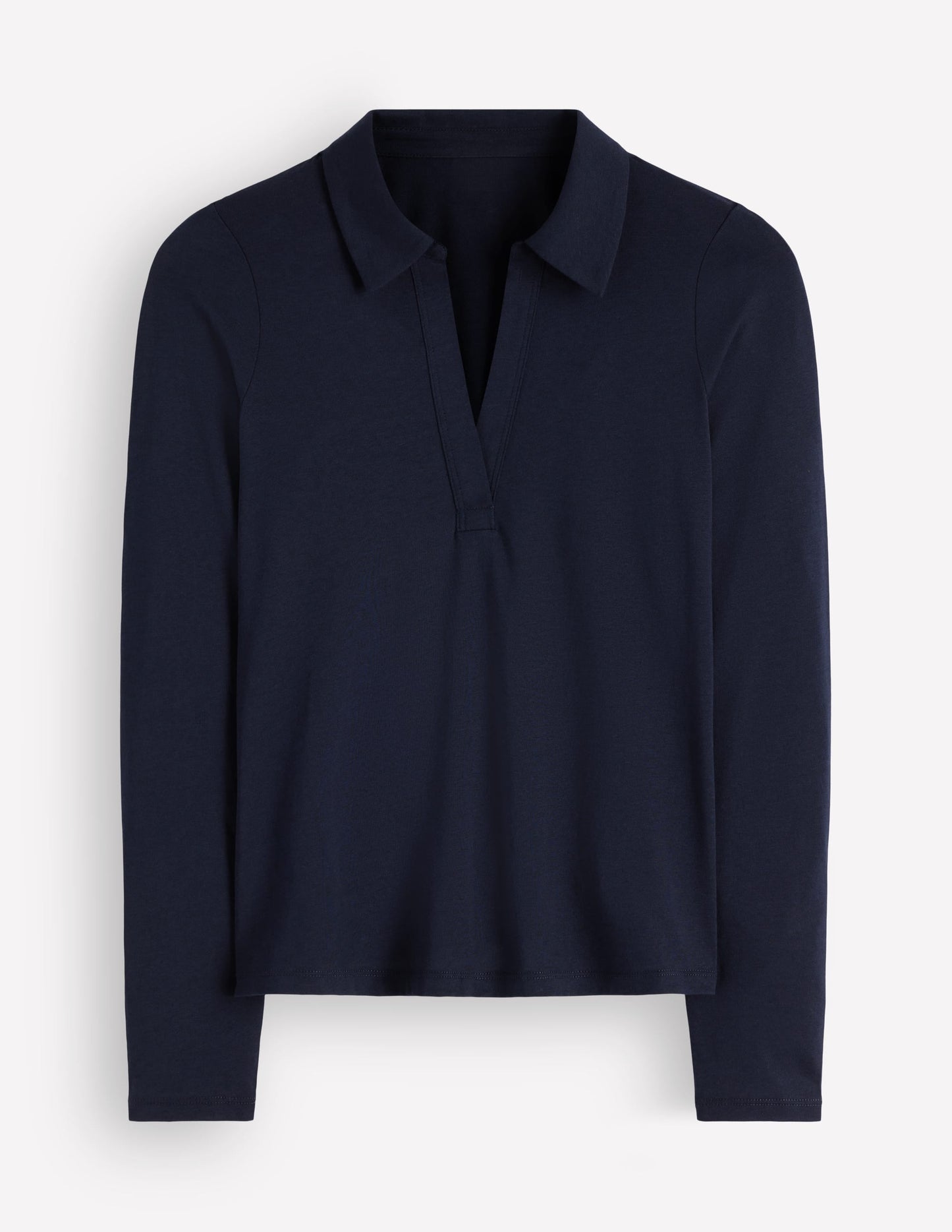 Supersoft Open Collar Shirt-Navy