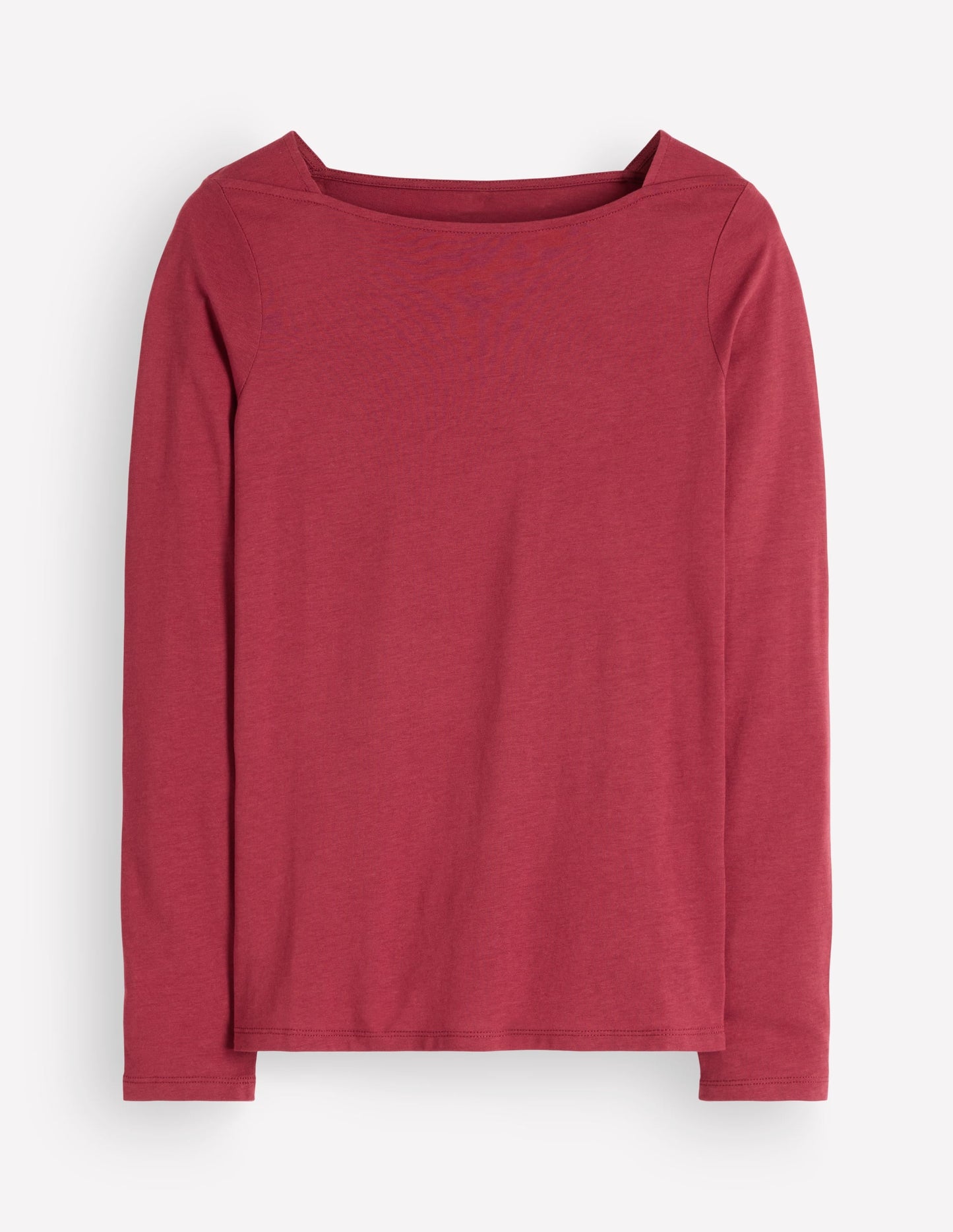 Supersoft Square Neck Top-Rich Chestnut