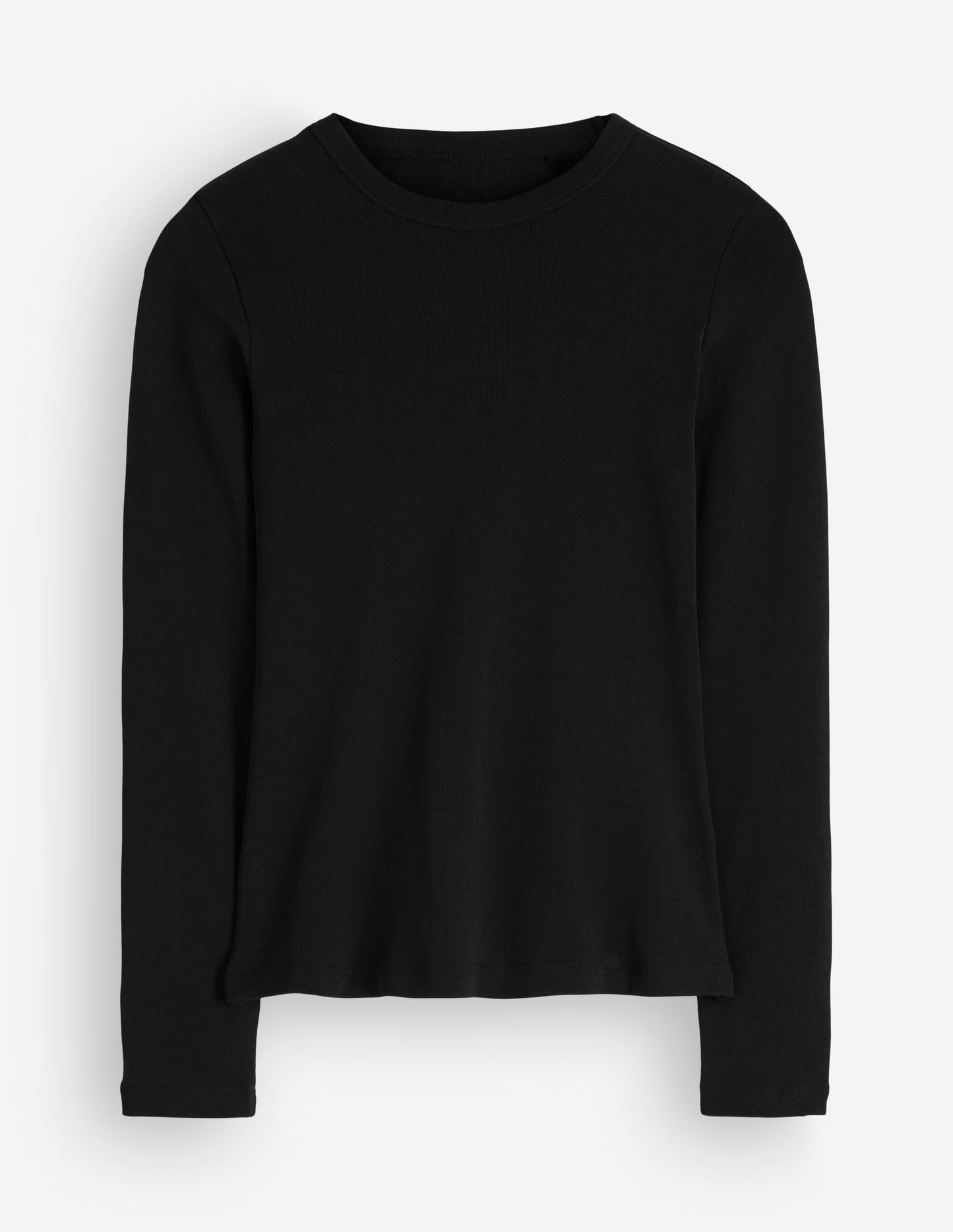Annie Essential Crew Neck Top-Black