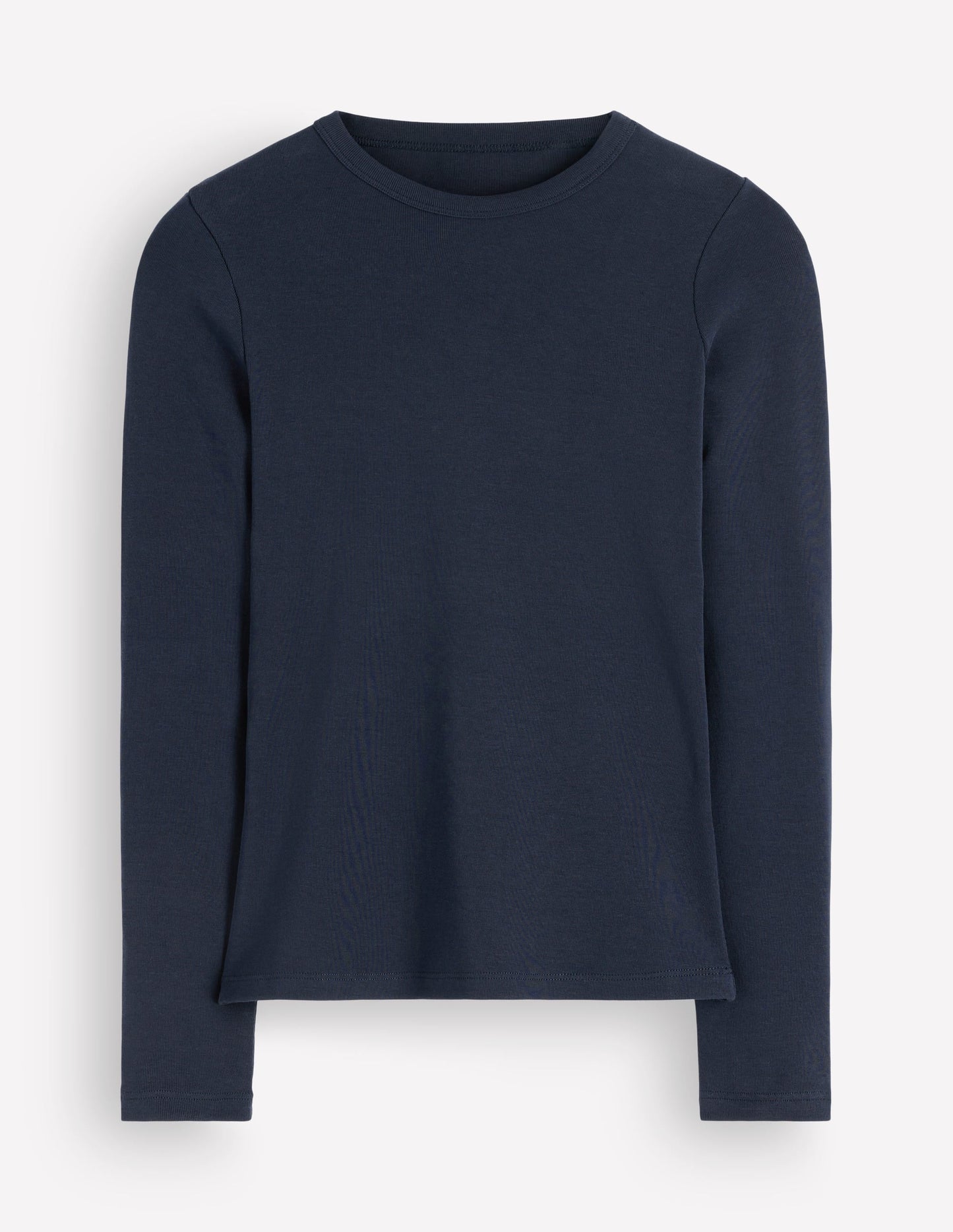 Annie Essential Crew Neck Top-NAVY