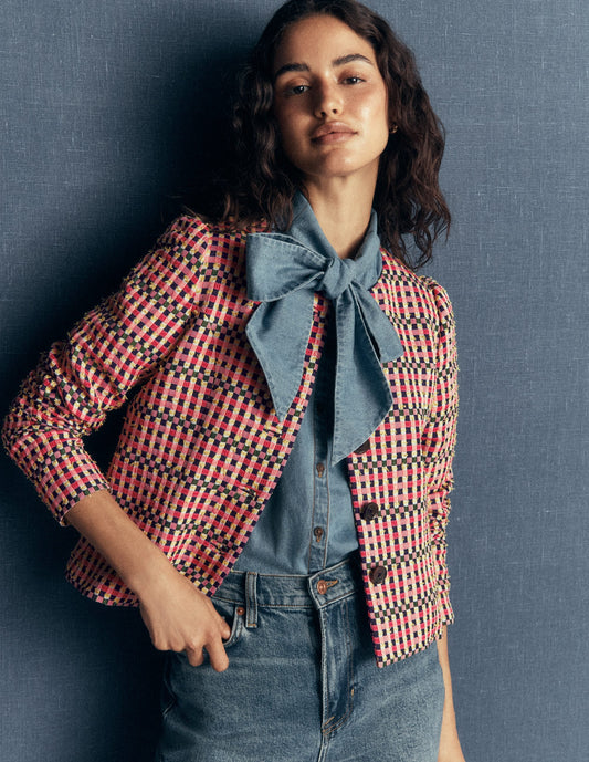 Salisbury Puff Sleeve Jacket-Multi