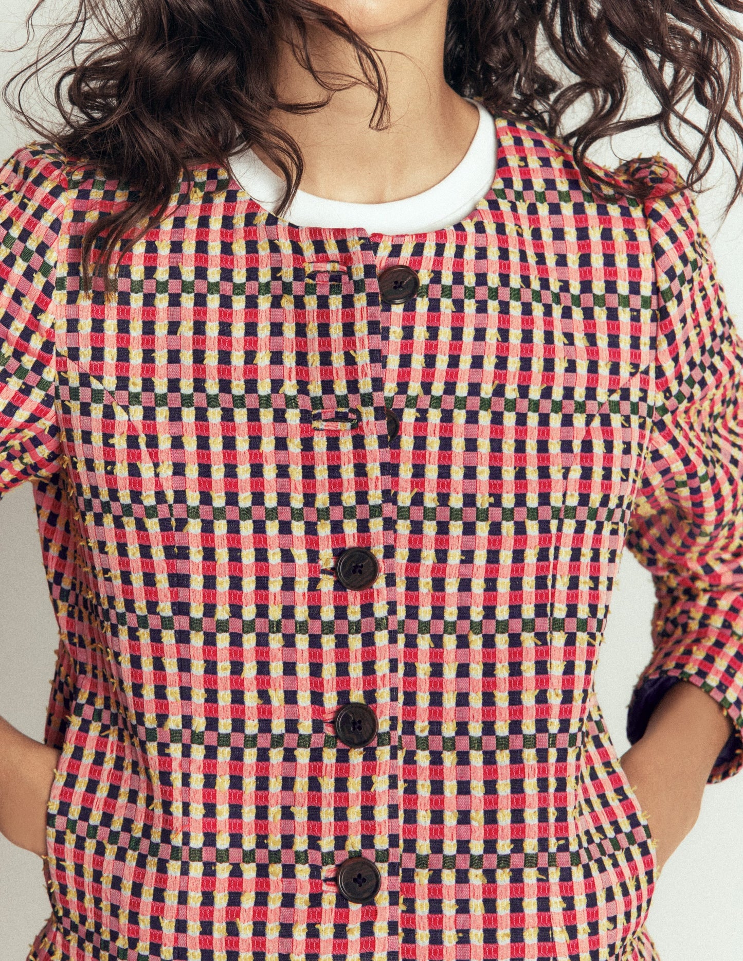 Salisbury Puff Sleeve Jacket-Multi