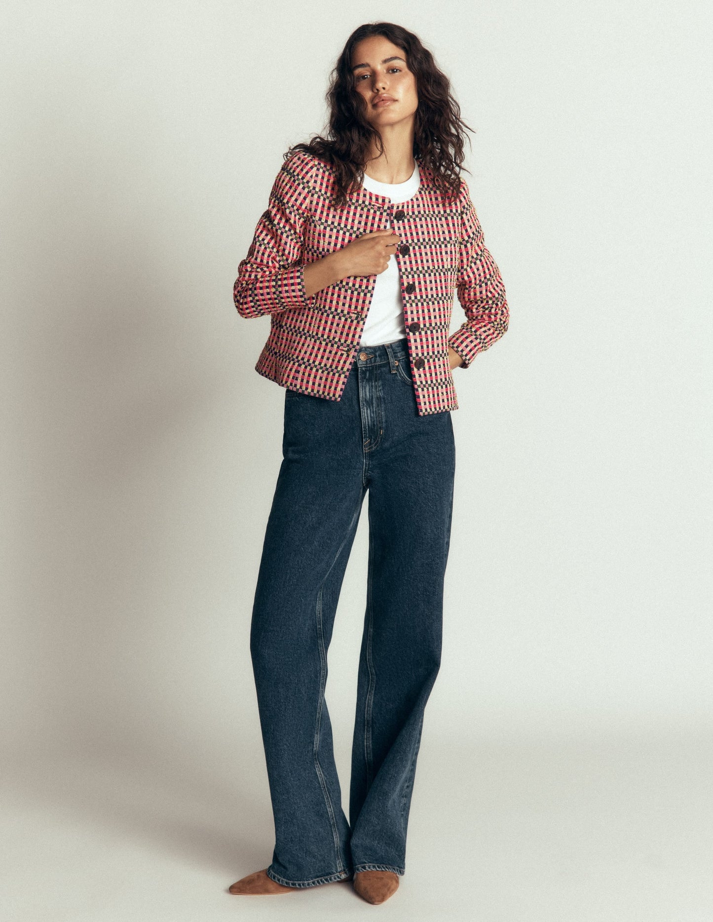 Salisbury Puff Sleeve Jacket-Multi