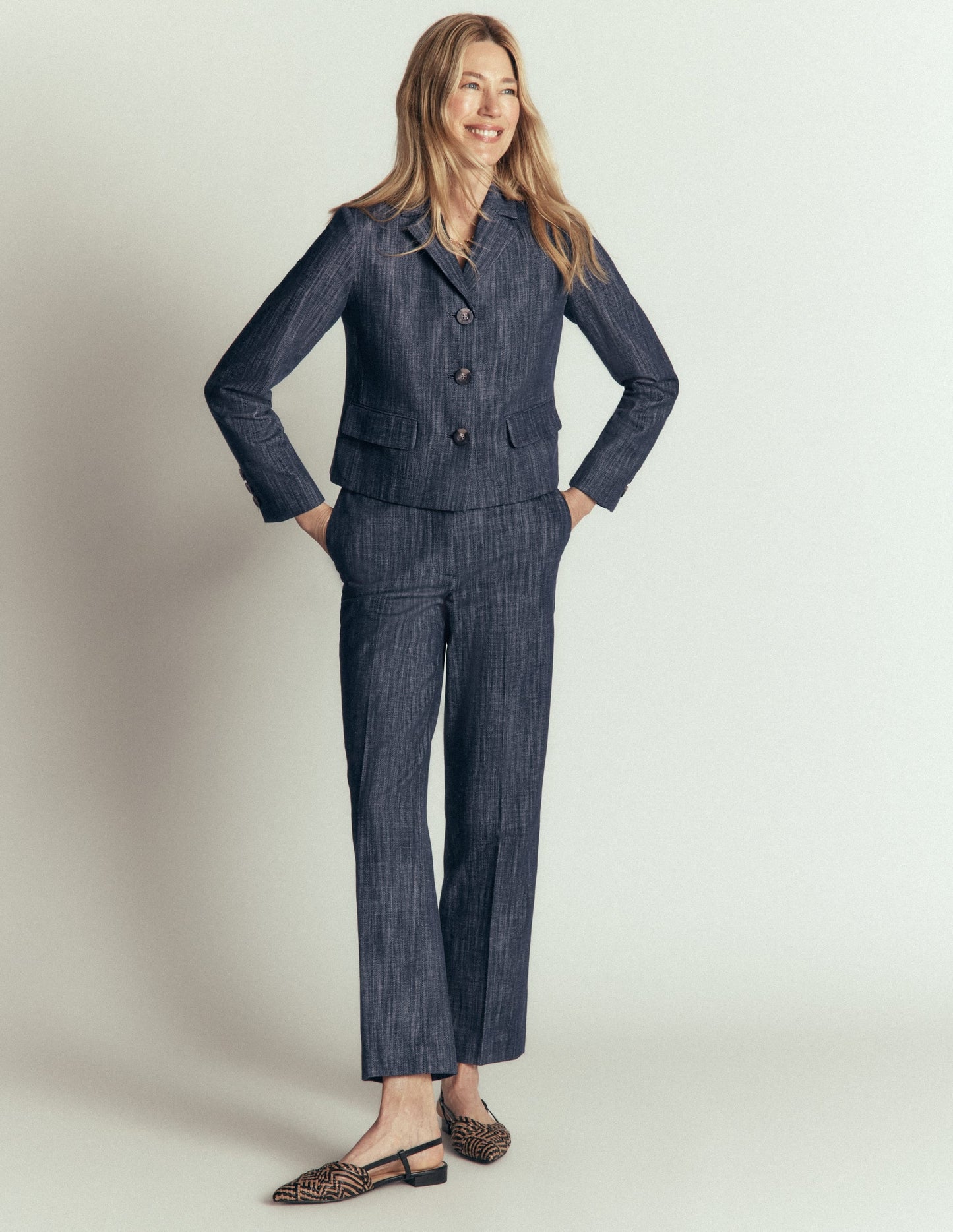 Dartmouth Twill Blazer-Indigo