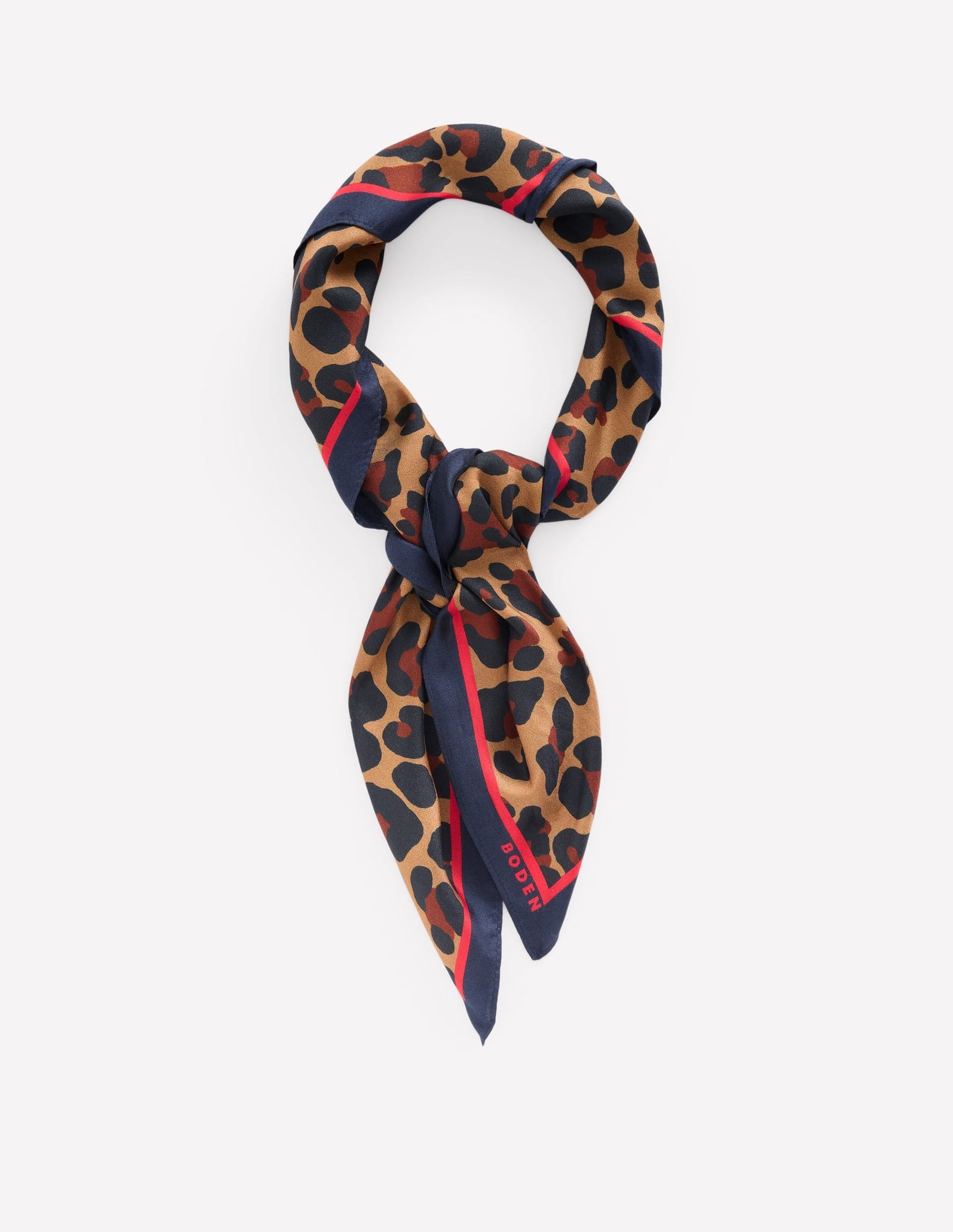 Elisabeth Silk Square Scarf-Multi, Cheetah Pop