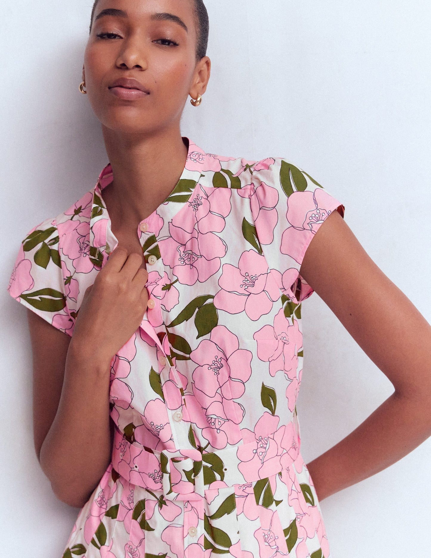 Arabella Cotton Maxi Dress-Pink Radiant Bloom