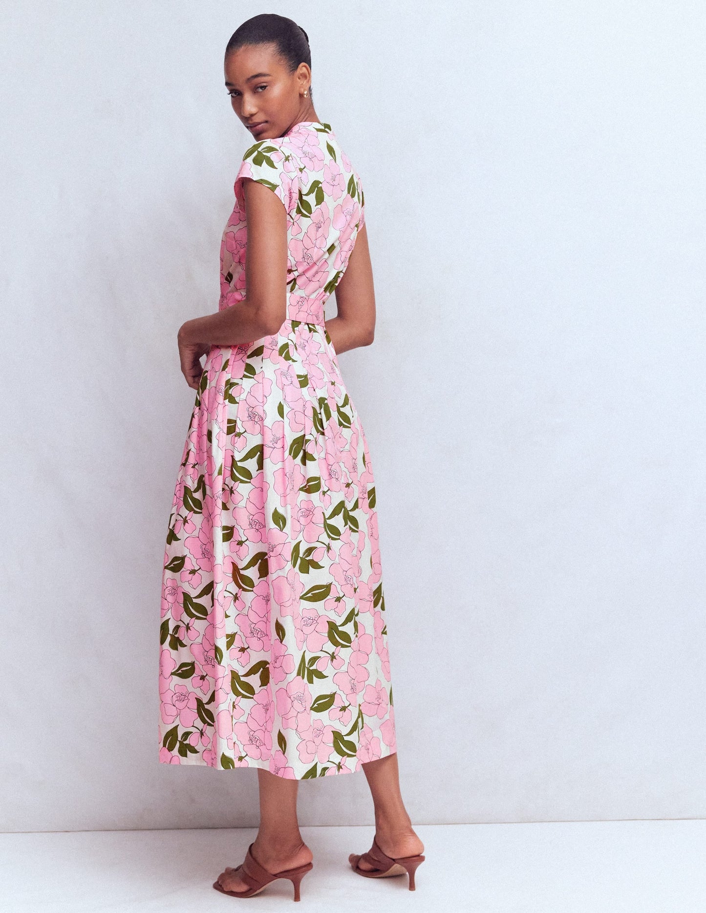 Arabella Cotton Maxi Dress-Pink Radiant Bloom