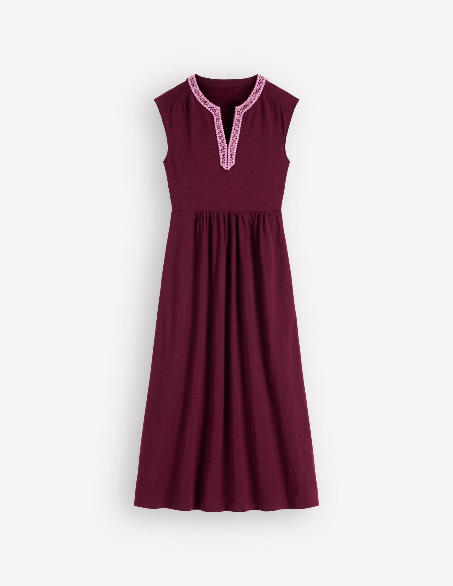 May Jersey Midi Dress-Deep Wisteria