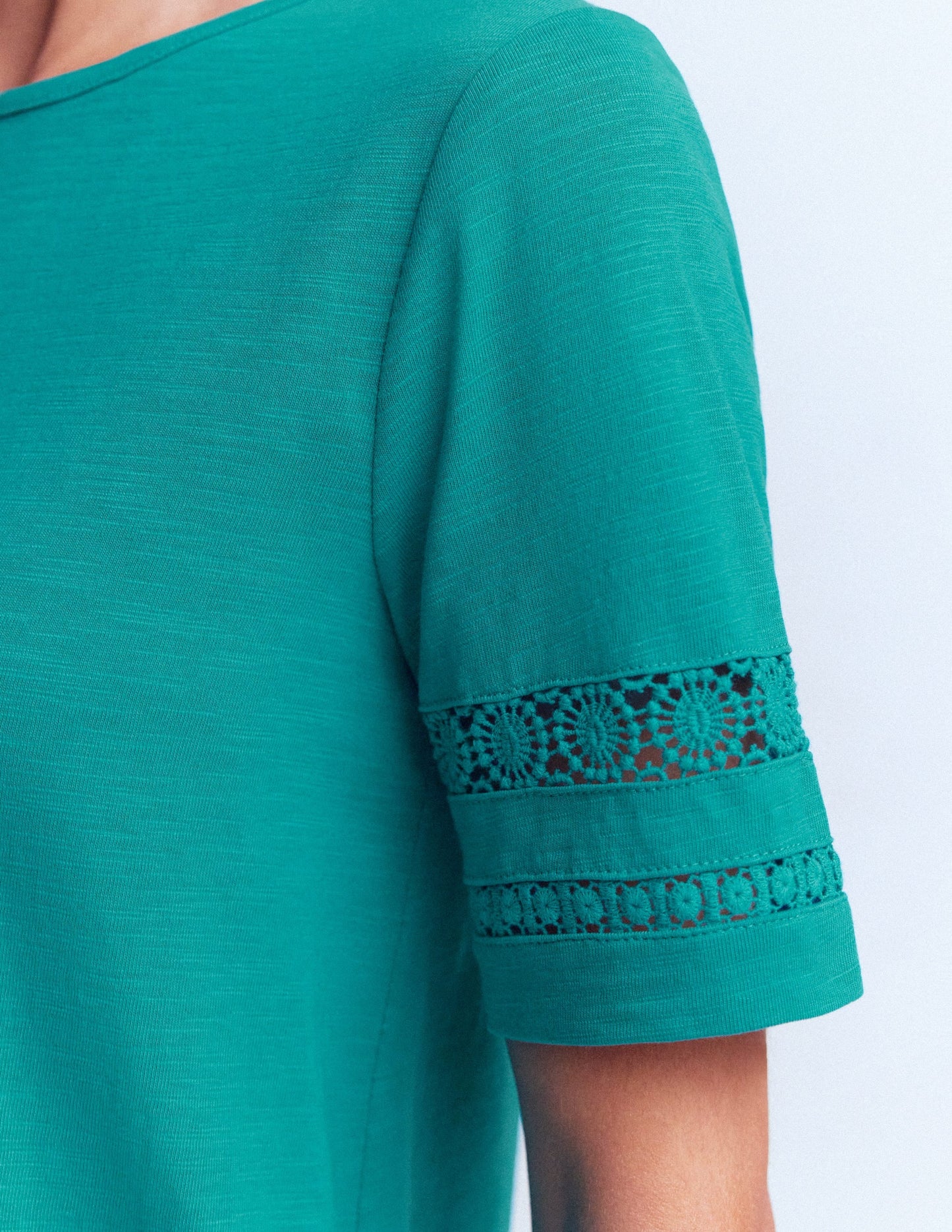 Hattie Jersey T-shirt Dress-Glaze Blue