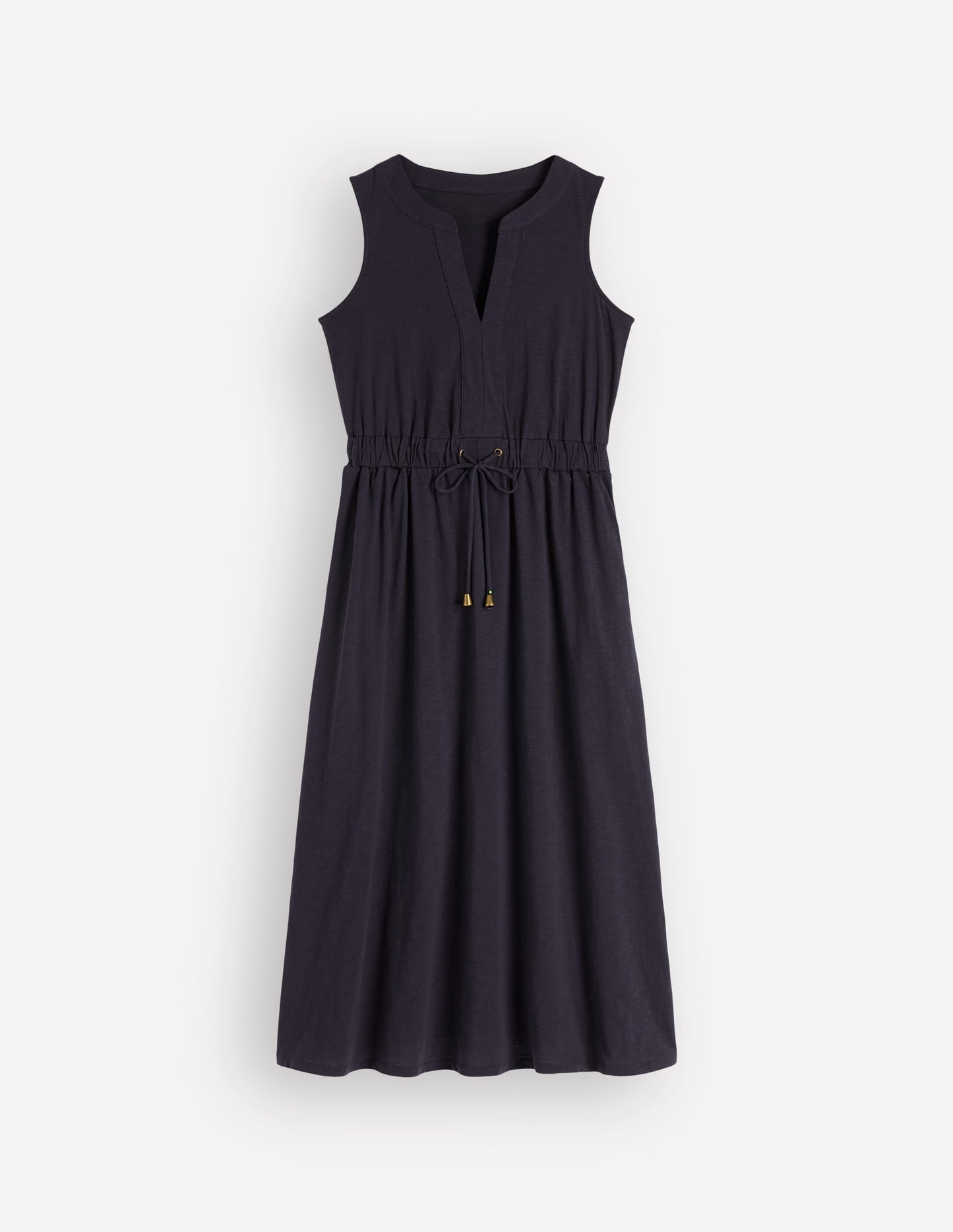 Delphine Midi Jersey Dress-Navy