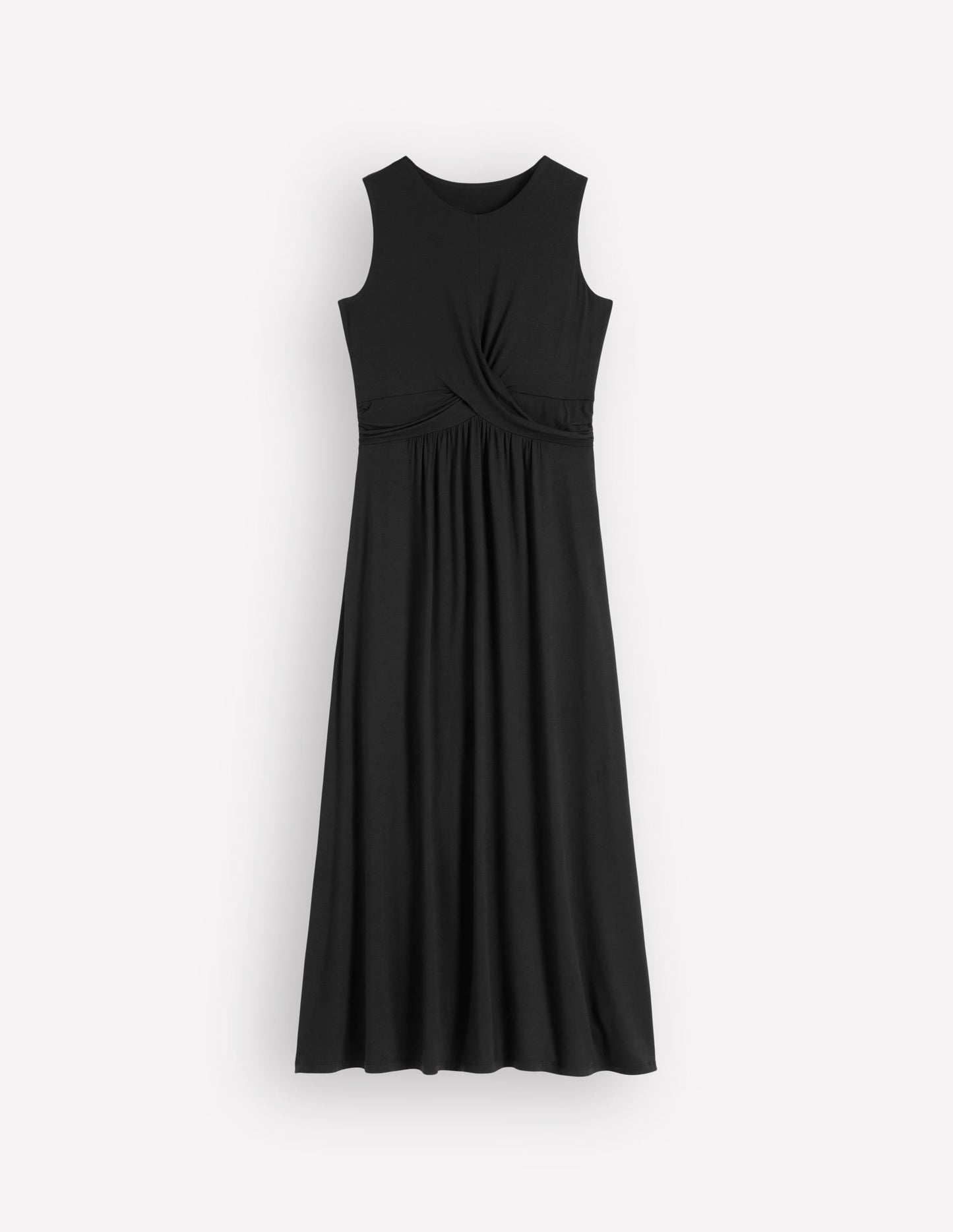 Zara Cross Waist Jersey Dress-Black