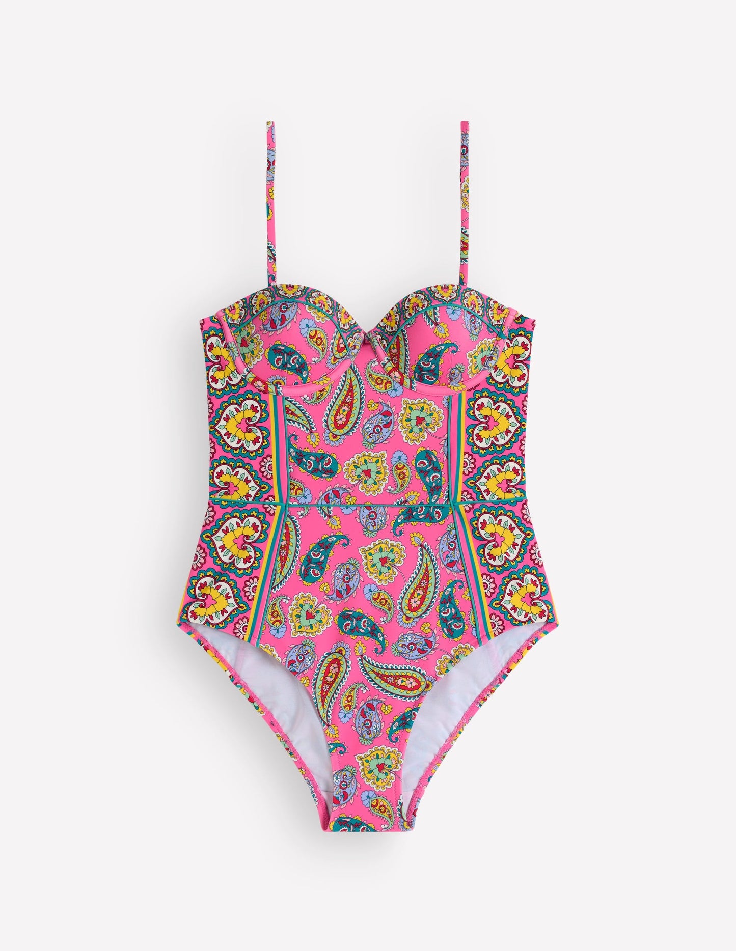 Rhodes Cup Sized Swimsuit-Sangria Sunset, Paisley