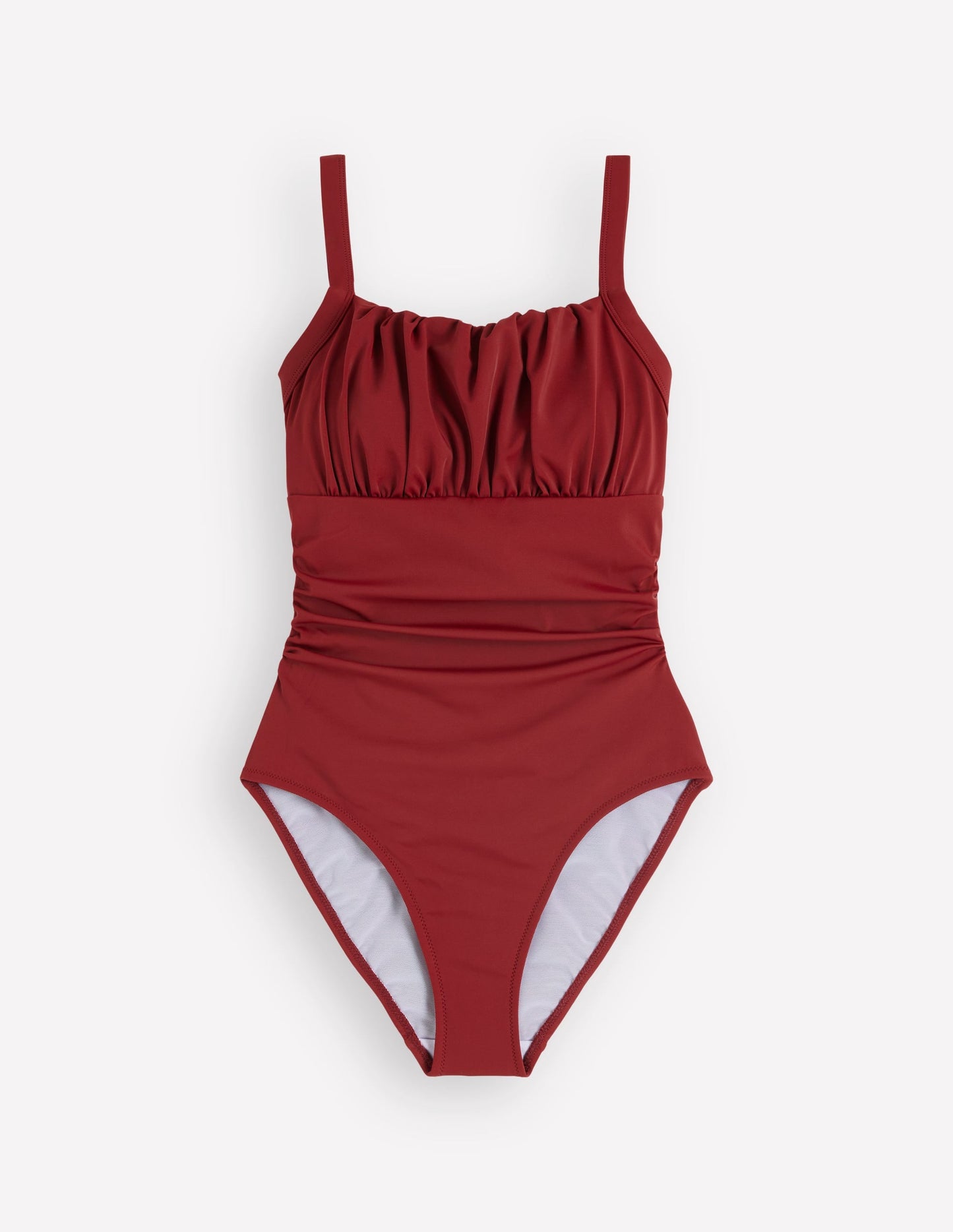 Skiathos Ruched Panel Swimsuit-Paprika