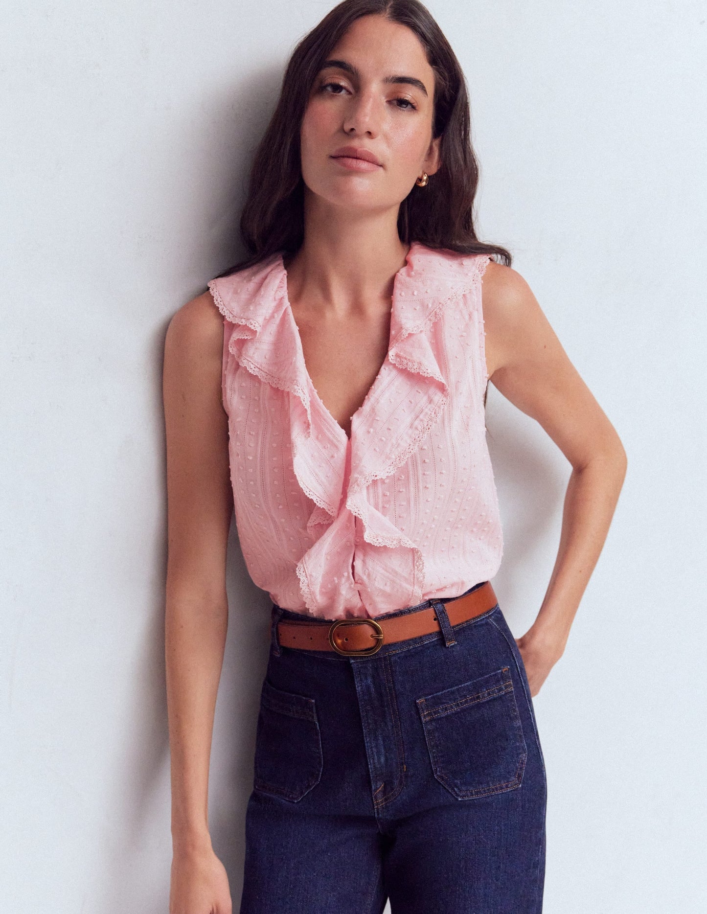 Eliza Sleeveless Top-French Pink