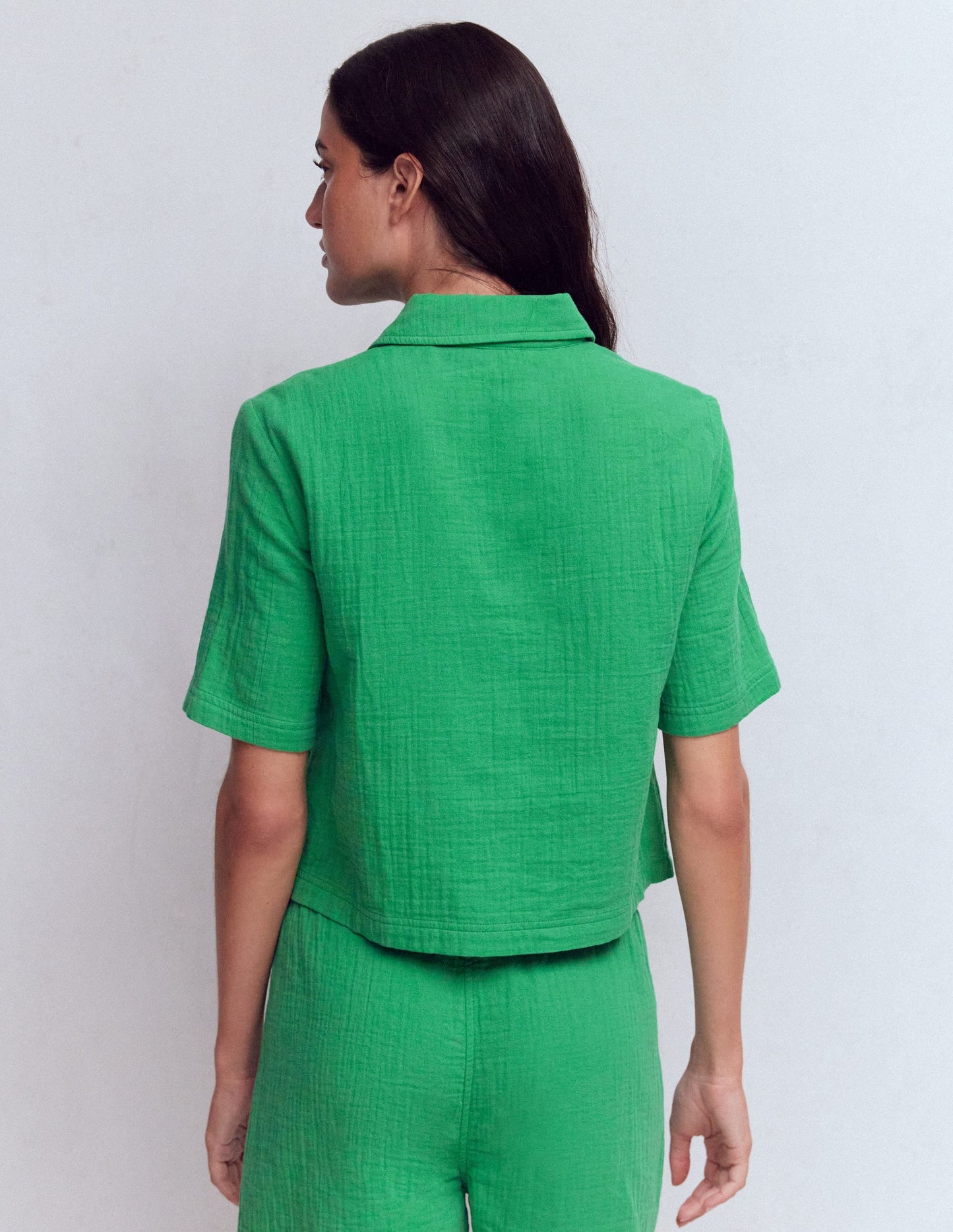 Double Cloth Shirt-Leprechaun Green