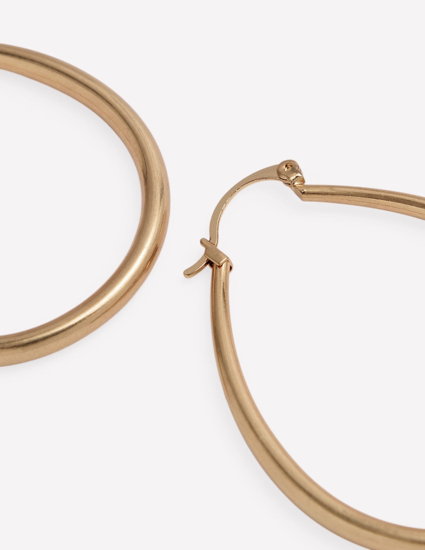 Large Metal Hoops-Gold Colour