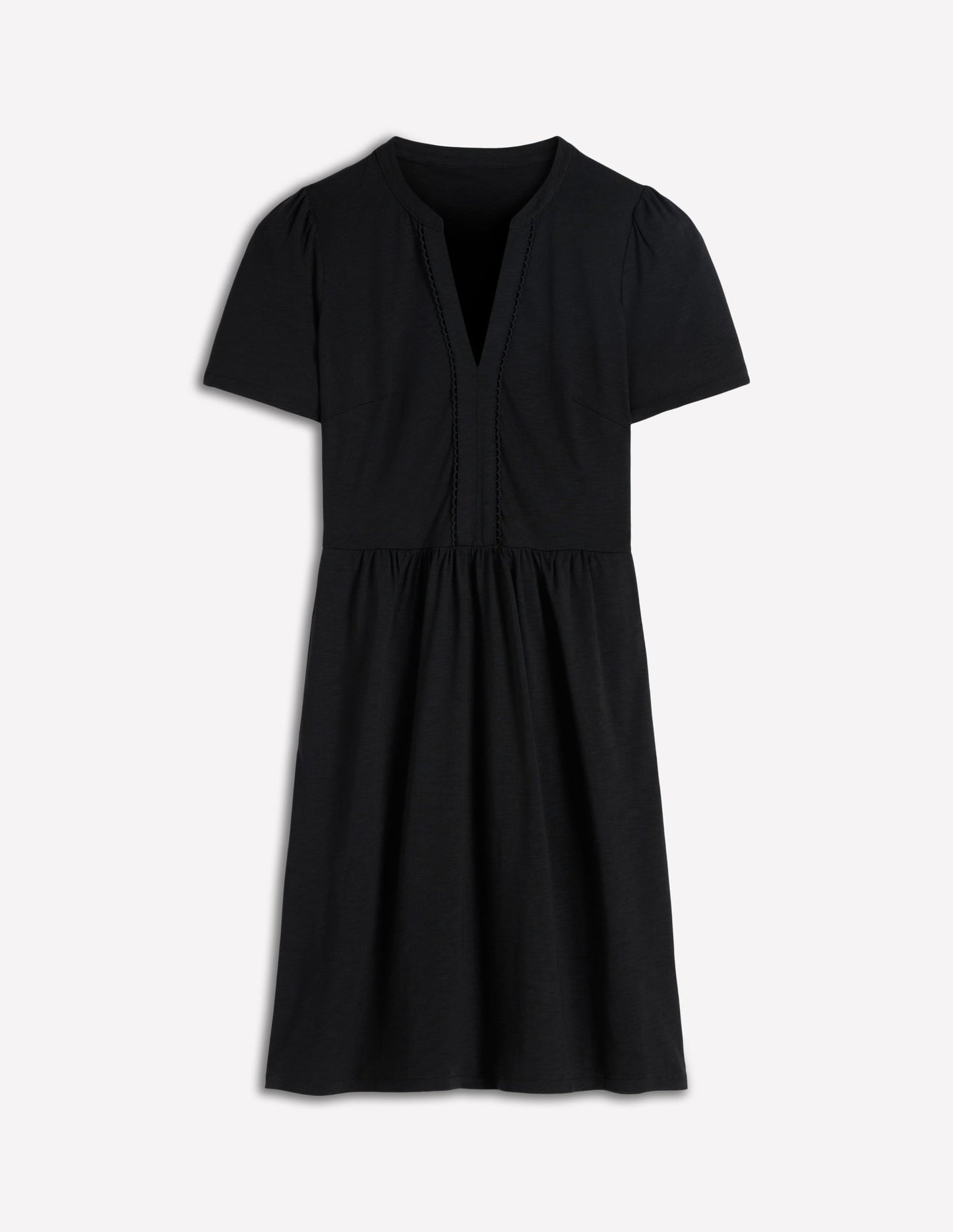 Naomi Short Sleeve Dress-Black