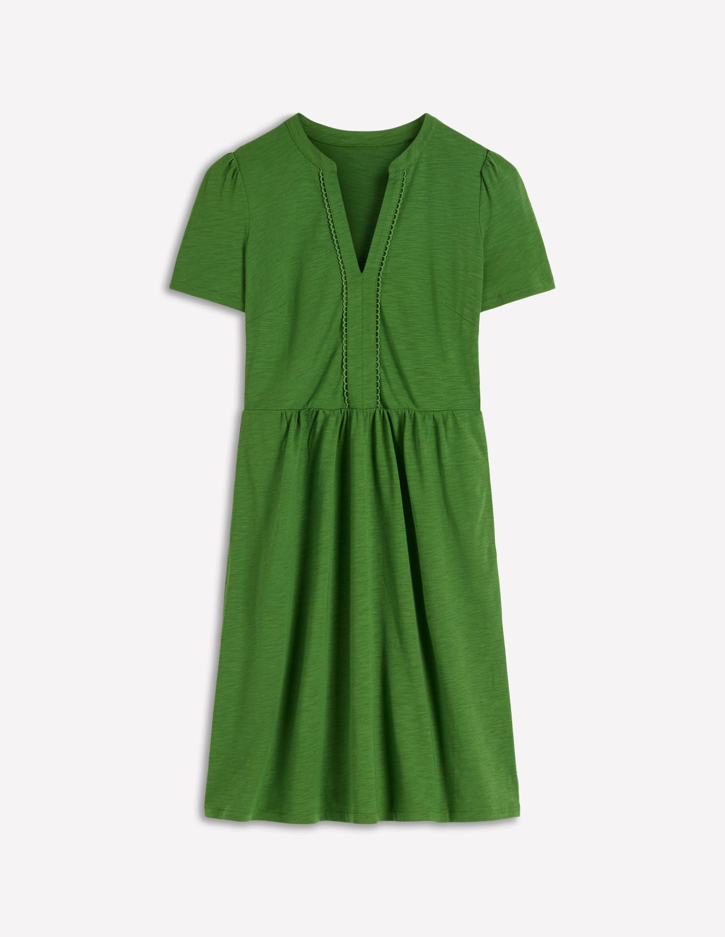 Naomi Short Sleeve Dress-Promenade Green