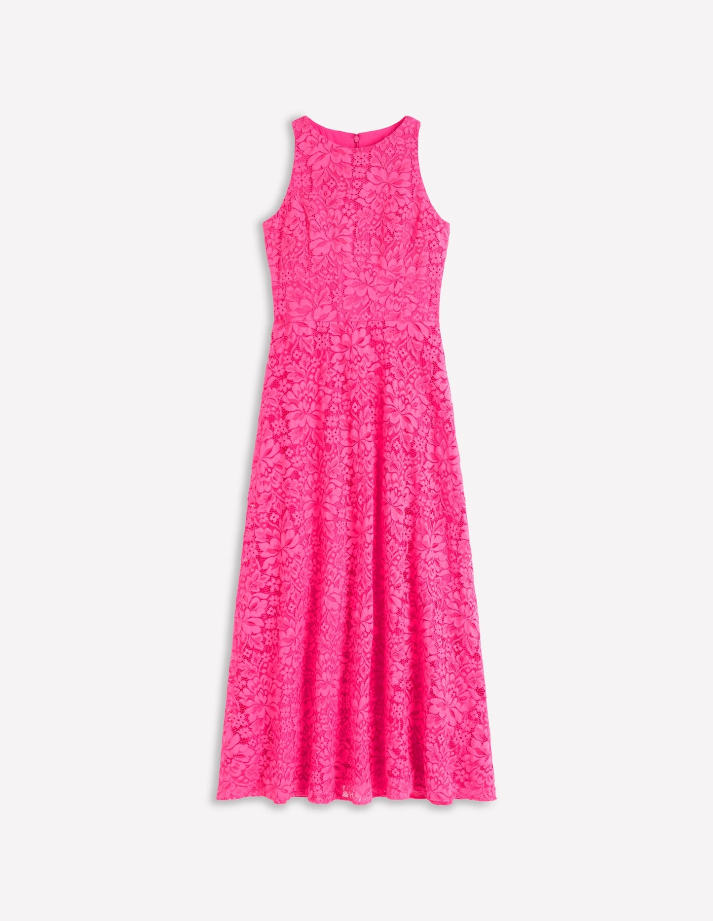 Silvia Boned Bodice Maxi Dress-Pink Punch Lace