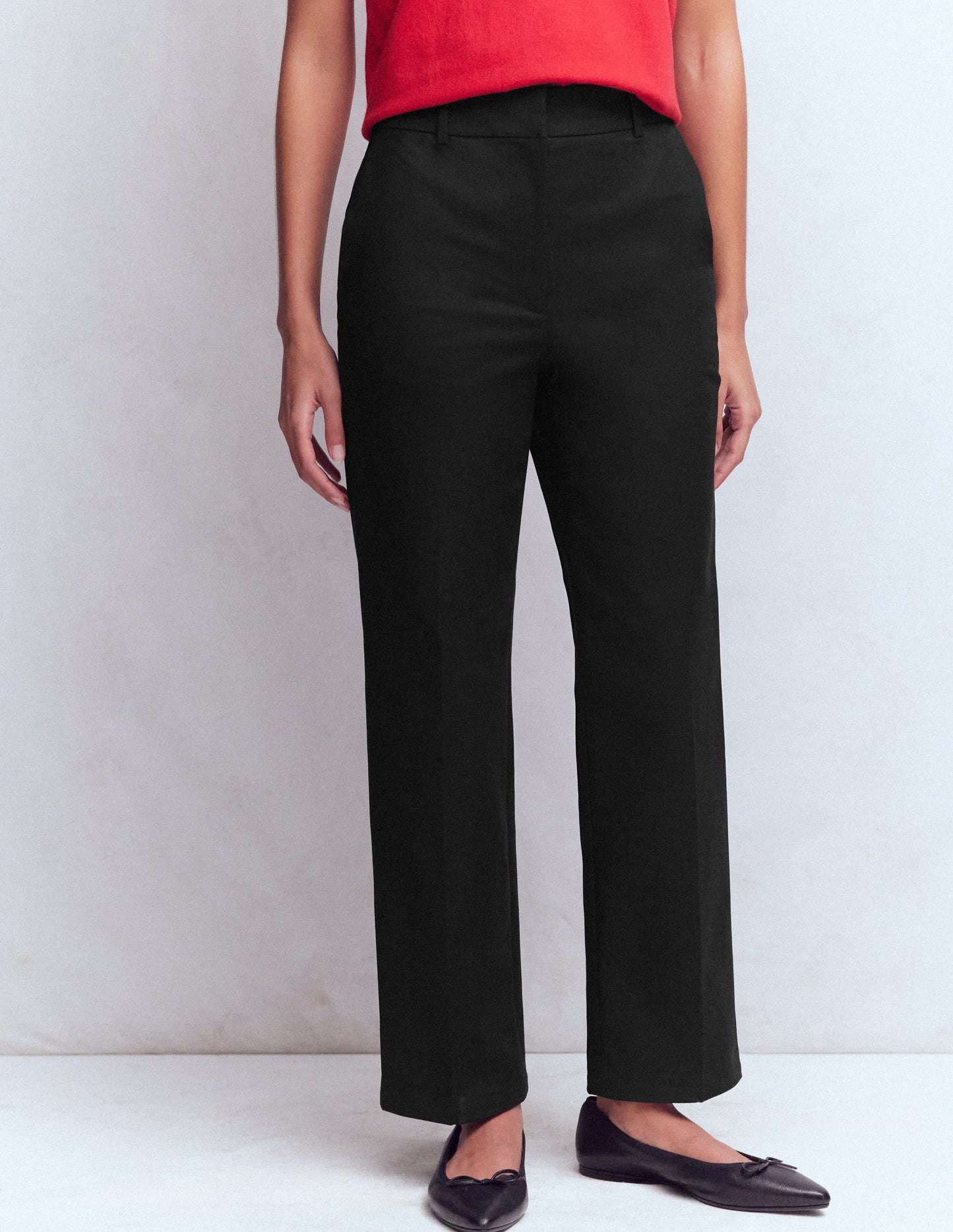 Canonbury Cotton 7/8 Trousers-Black