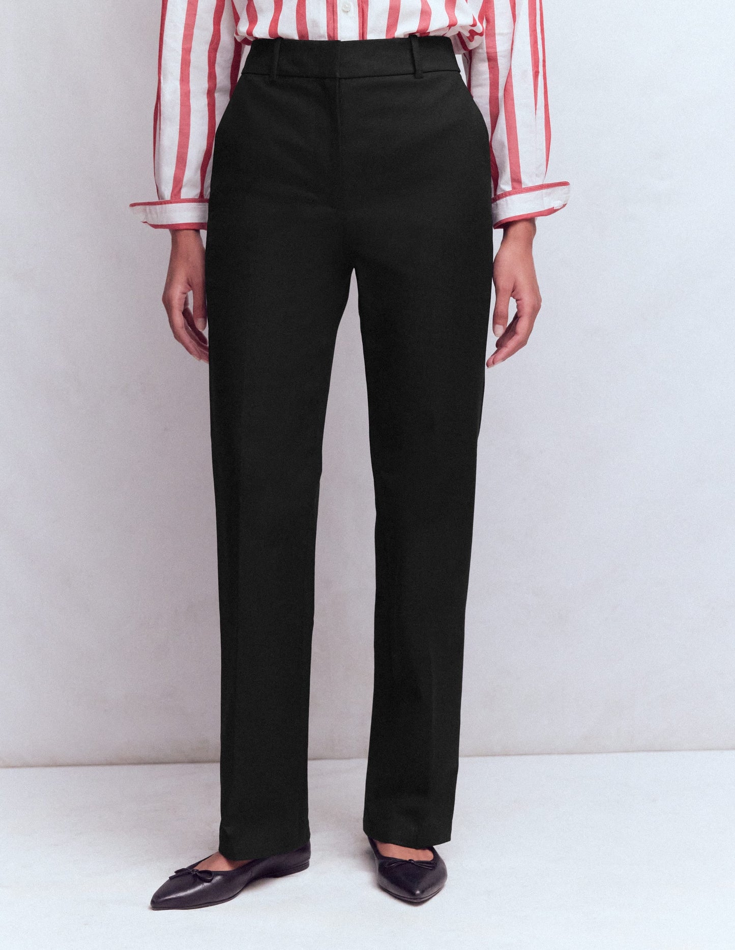 Canonbury Cotton Trousers-Black
