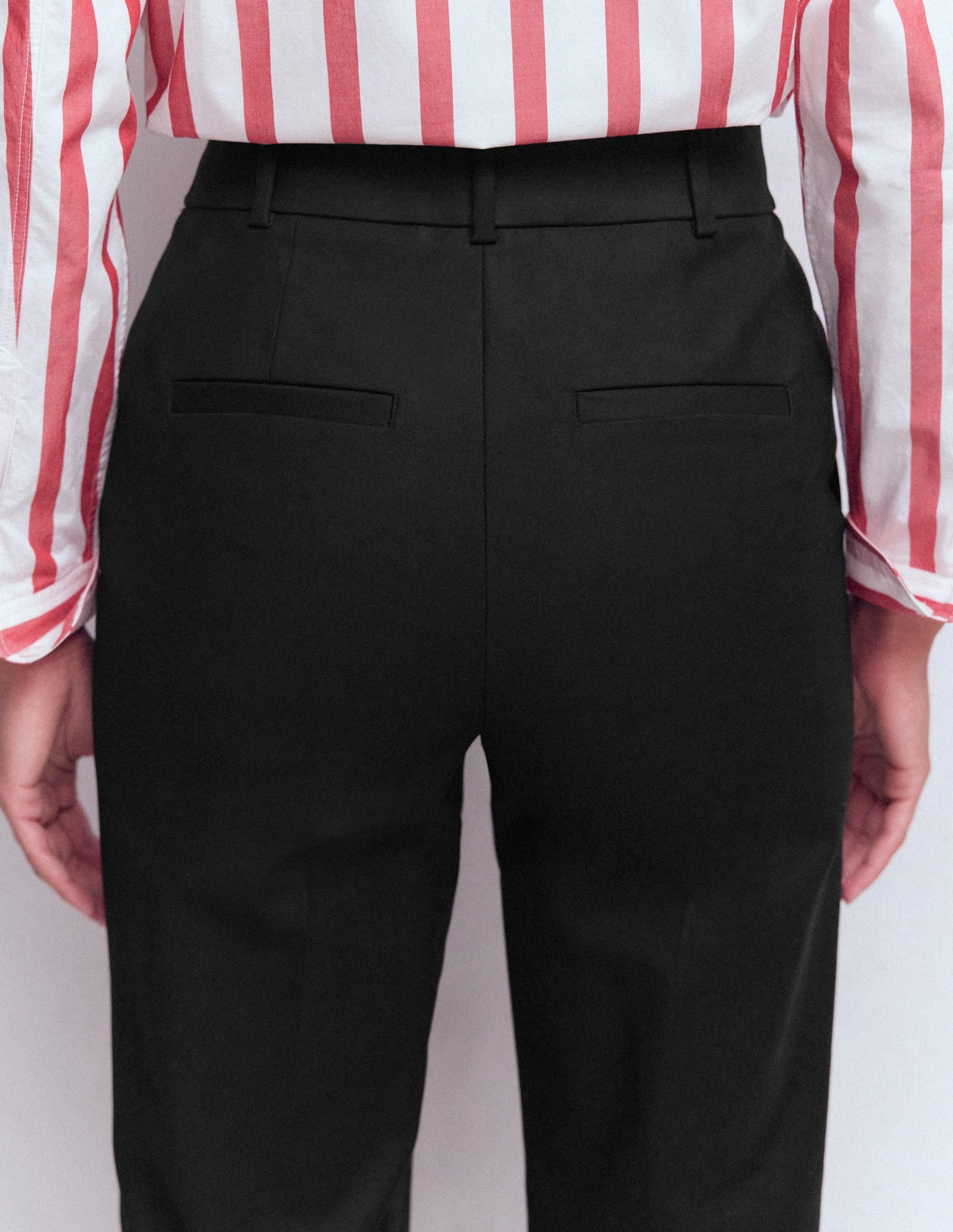 Canonbury Cotton Trousers-Black