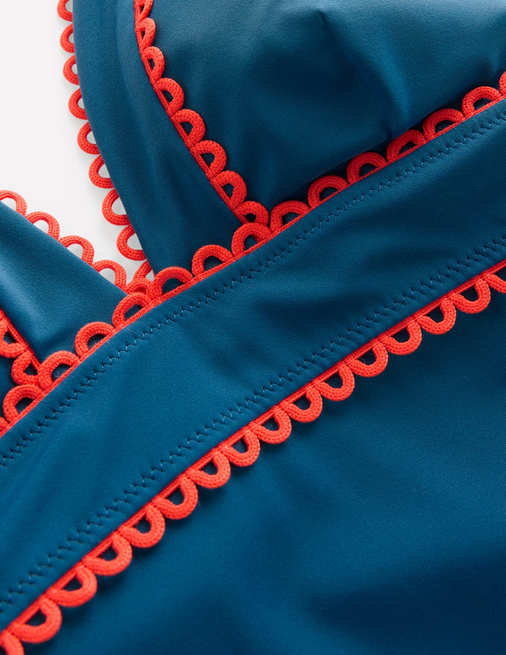 Porto V-neck Swimsuit-Oceanside, Firework