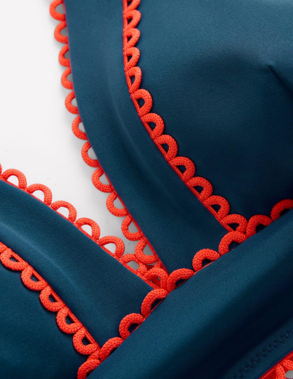 Porto V-neck Bikini Top-Oceanside, Firework