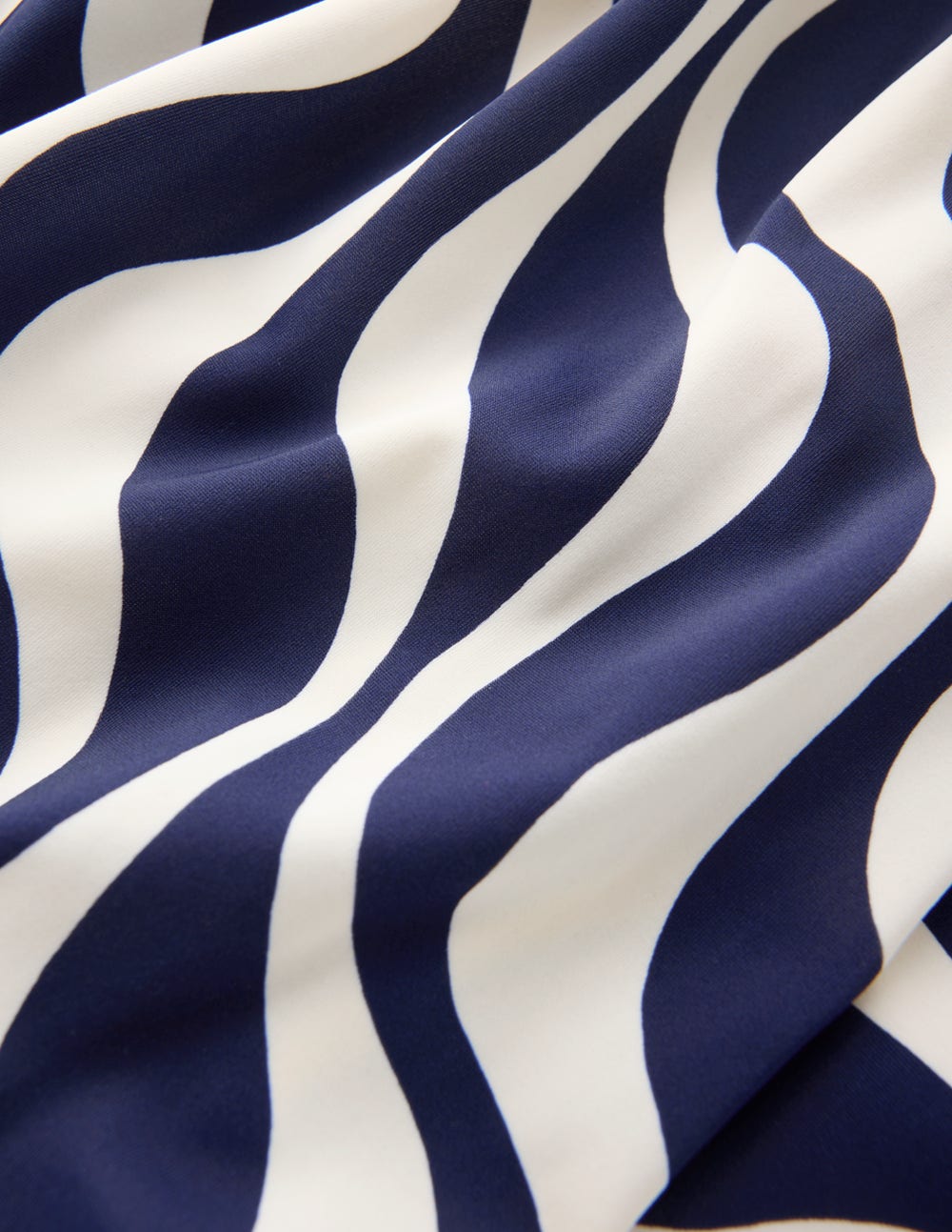 Mykonos Deep V Swimsuit-Navy, Rhythmic Wave