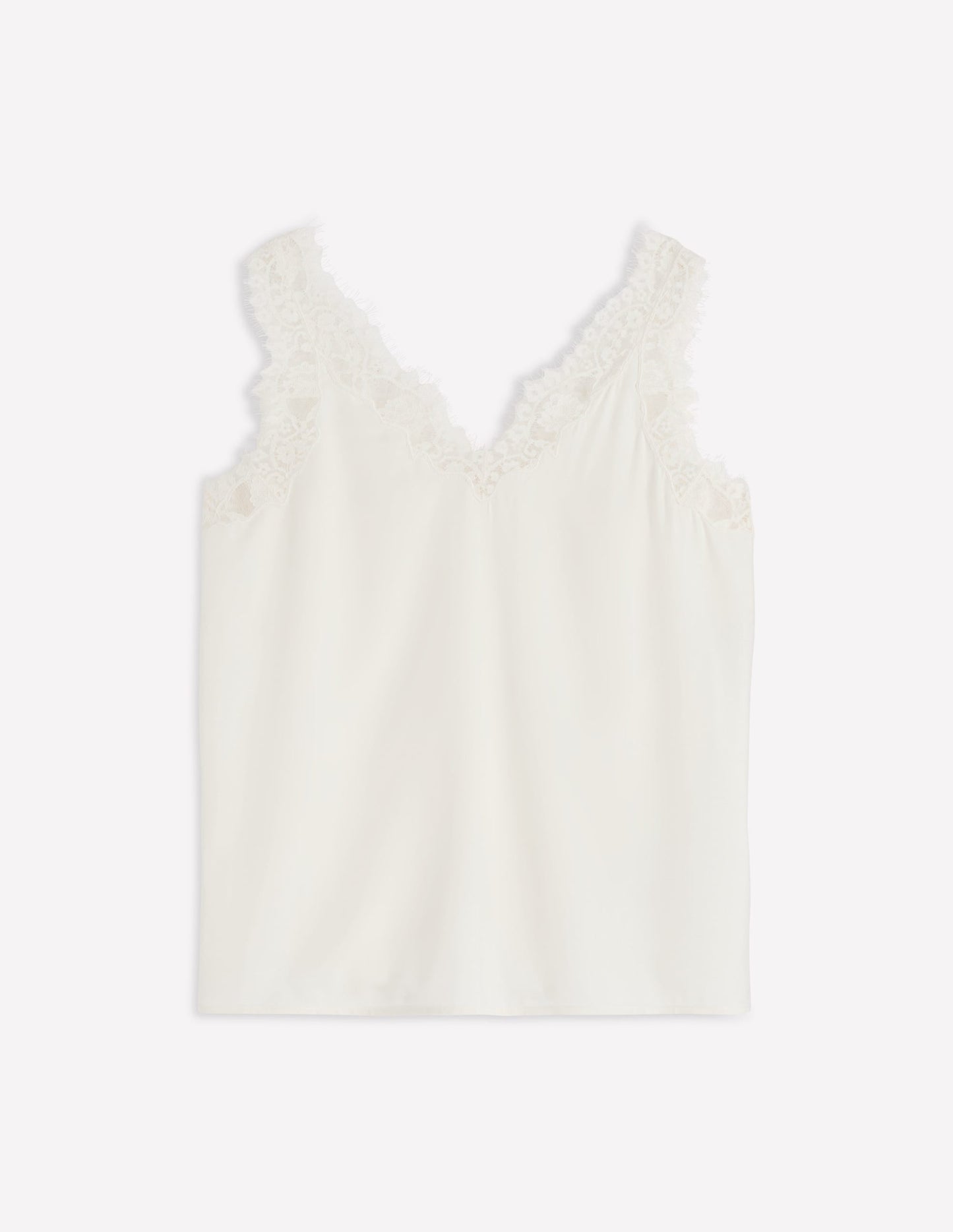 Ara Silk Blend Lace Cami-Ivory