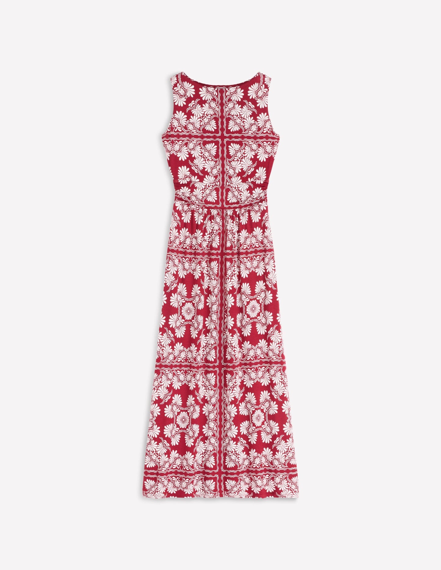 Antonia Jersey Maxi Dress-Rich Chestnut, Botanical Charm