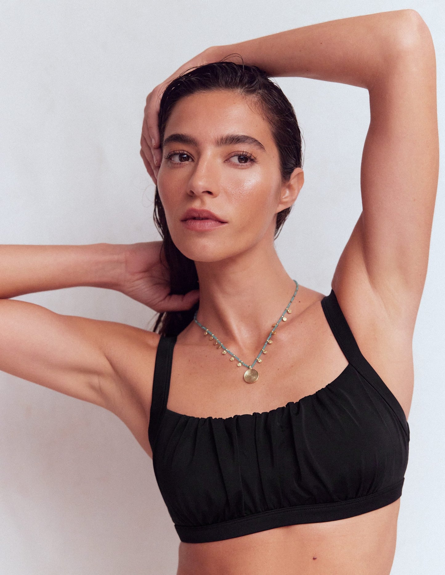 Skiathos Bikini Top-Black