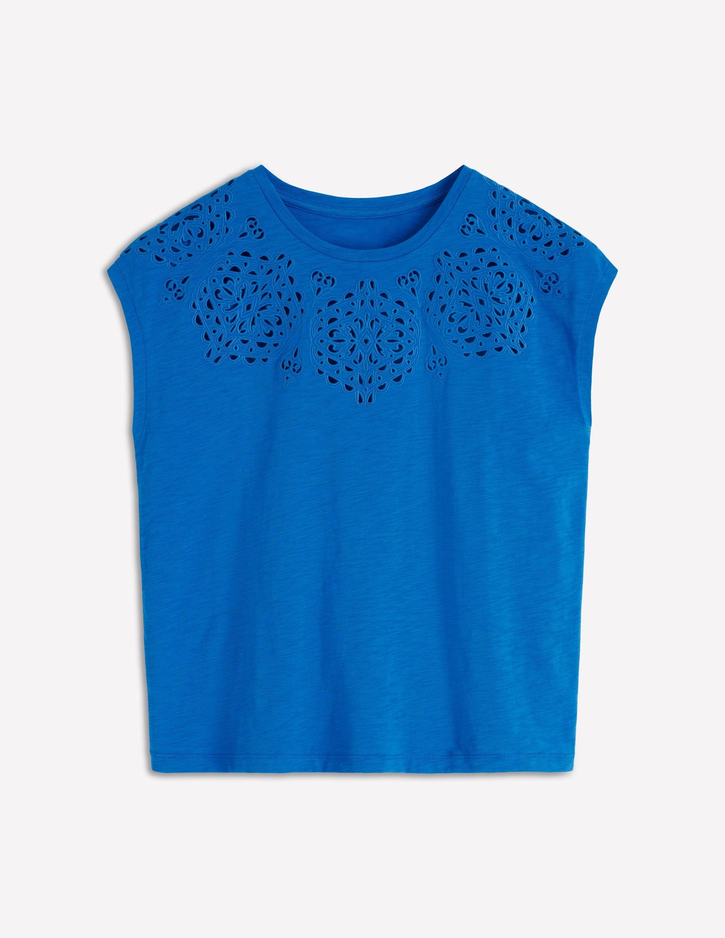 Willow Broderie T-shirt-Directoire Blue