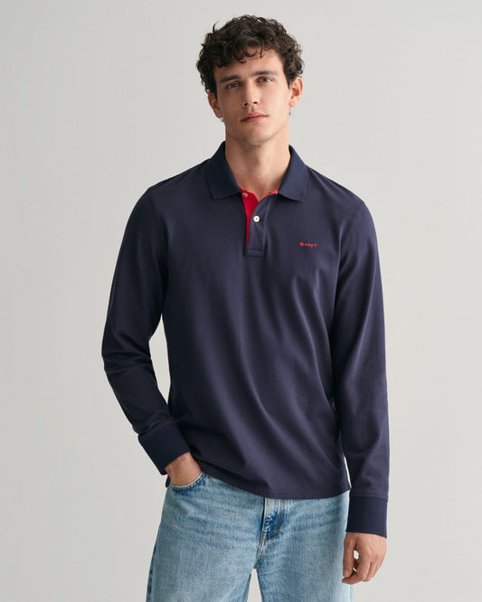 Polo piqué contrasté
