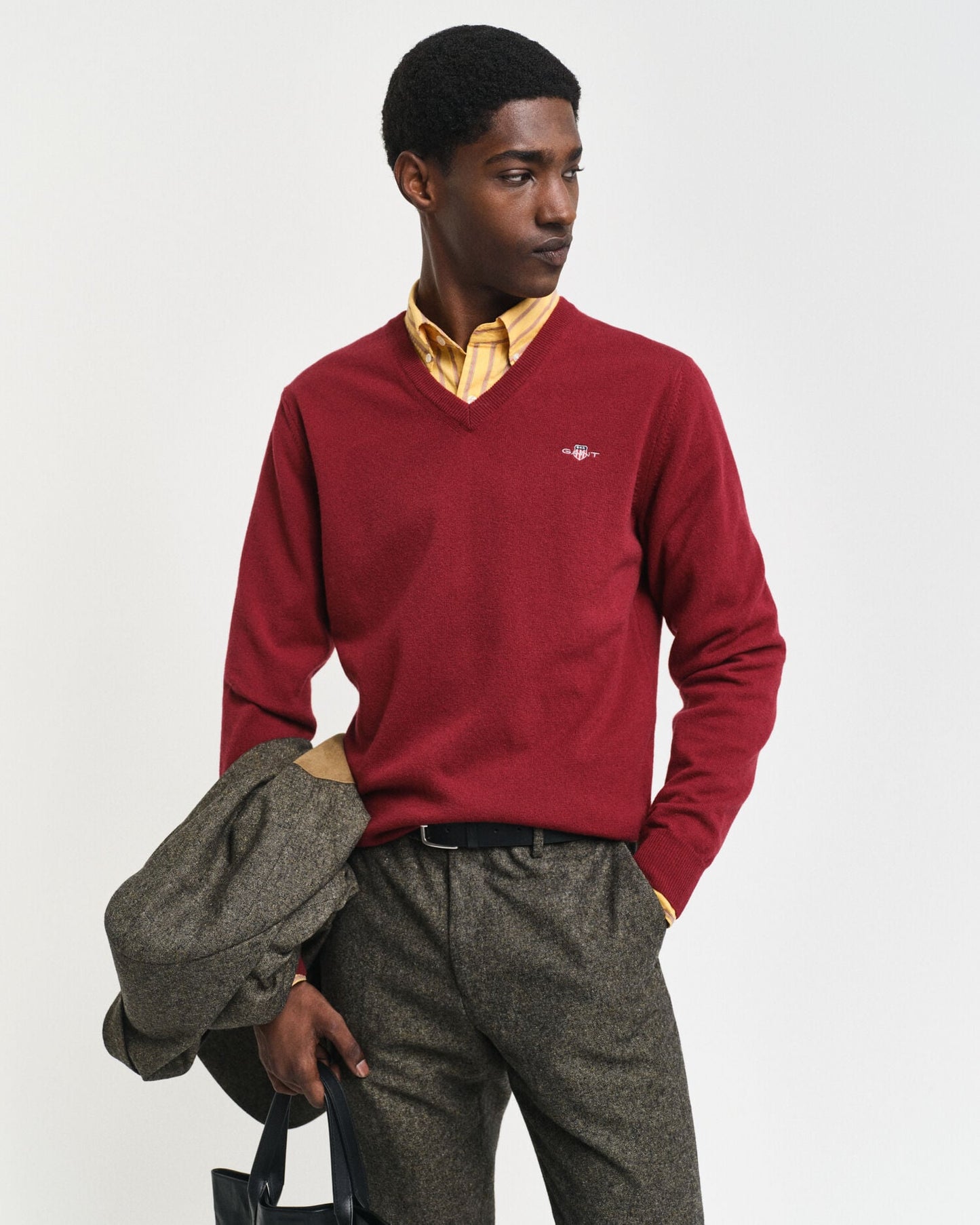 Superfeiner Lambswool V-Pullover