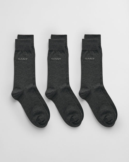 Chaussettes en coton mercerisé par lot de 3