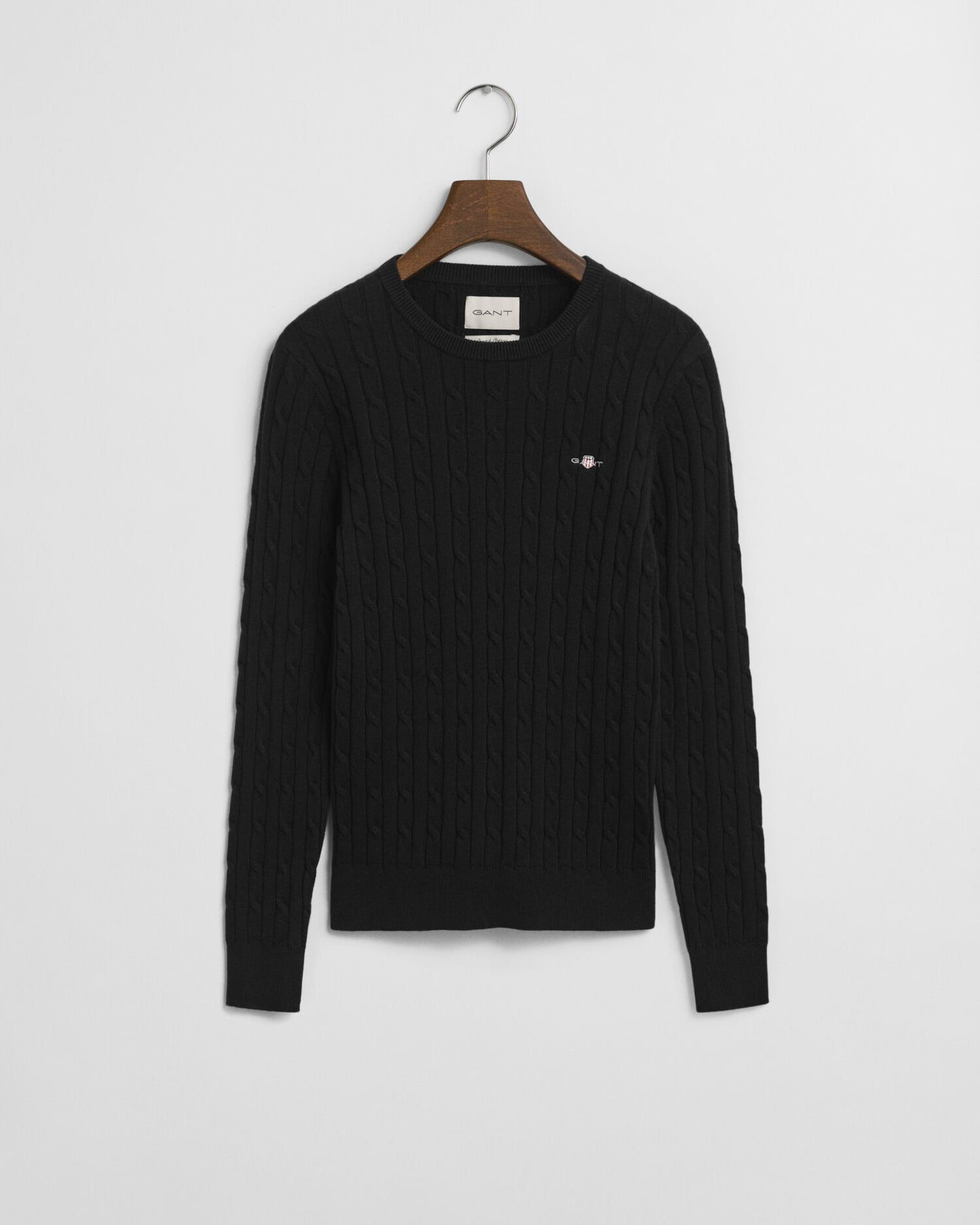 Pull Ras du Cou en Maille Torsadée en Coton Extensible