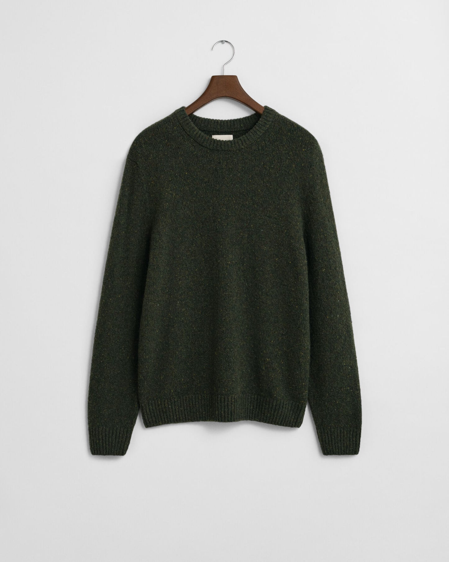 Pull ras-du-cou en maille de laine mélangée à pois