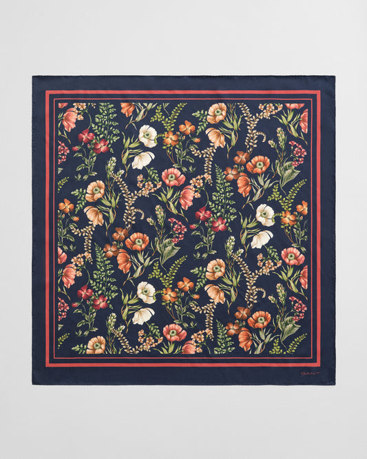 Foulard en soie à imprimé floral
