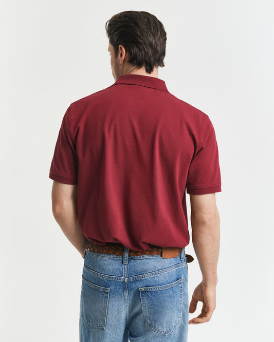 Polo en piqué contrastant