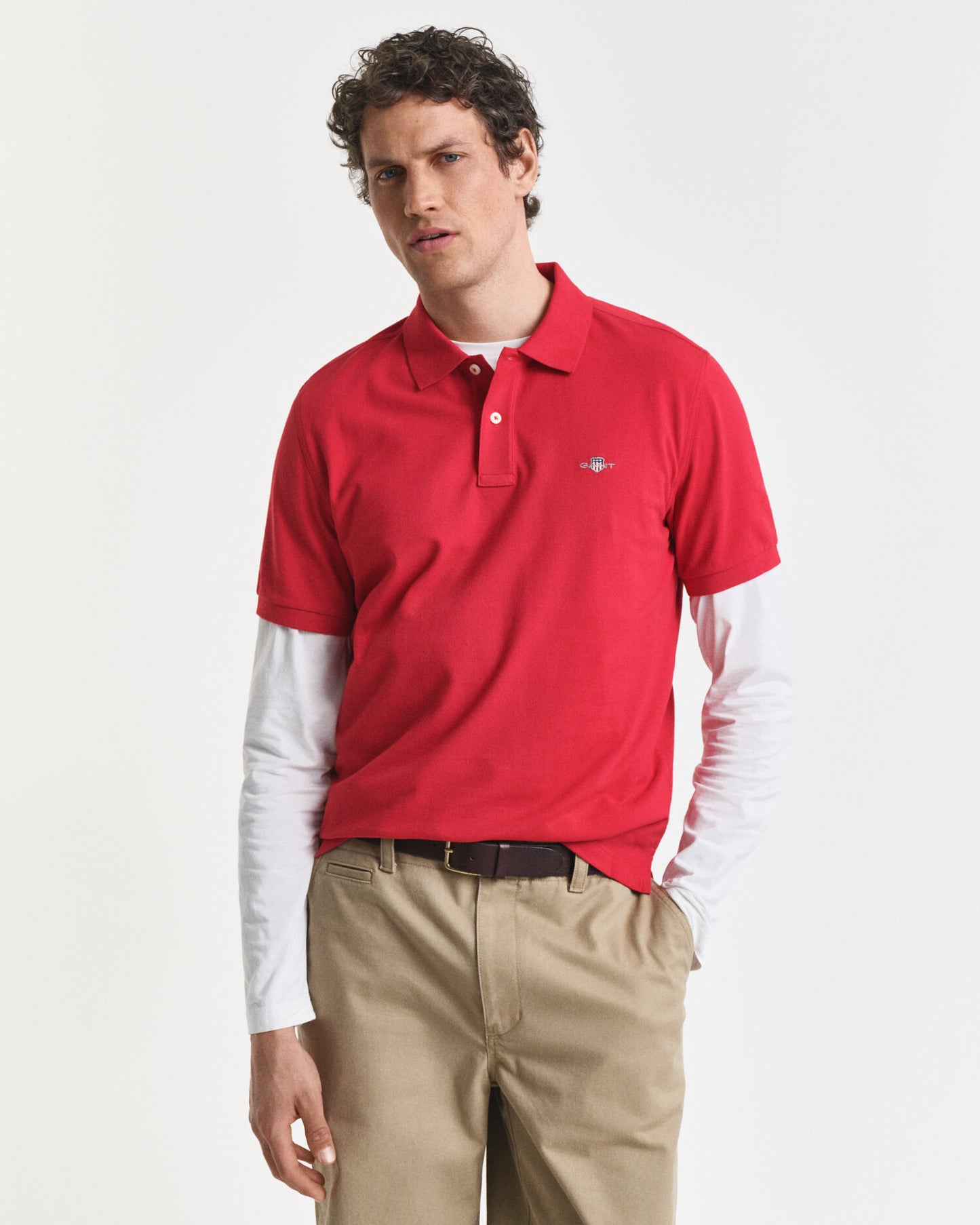 Regular Fit Piqué-Poloshirt mit Wappen